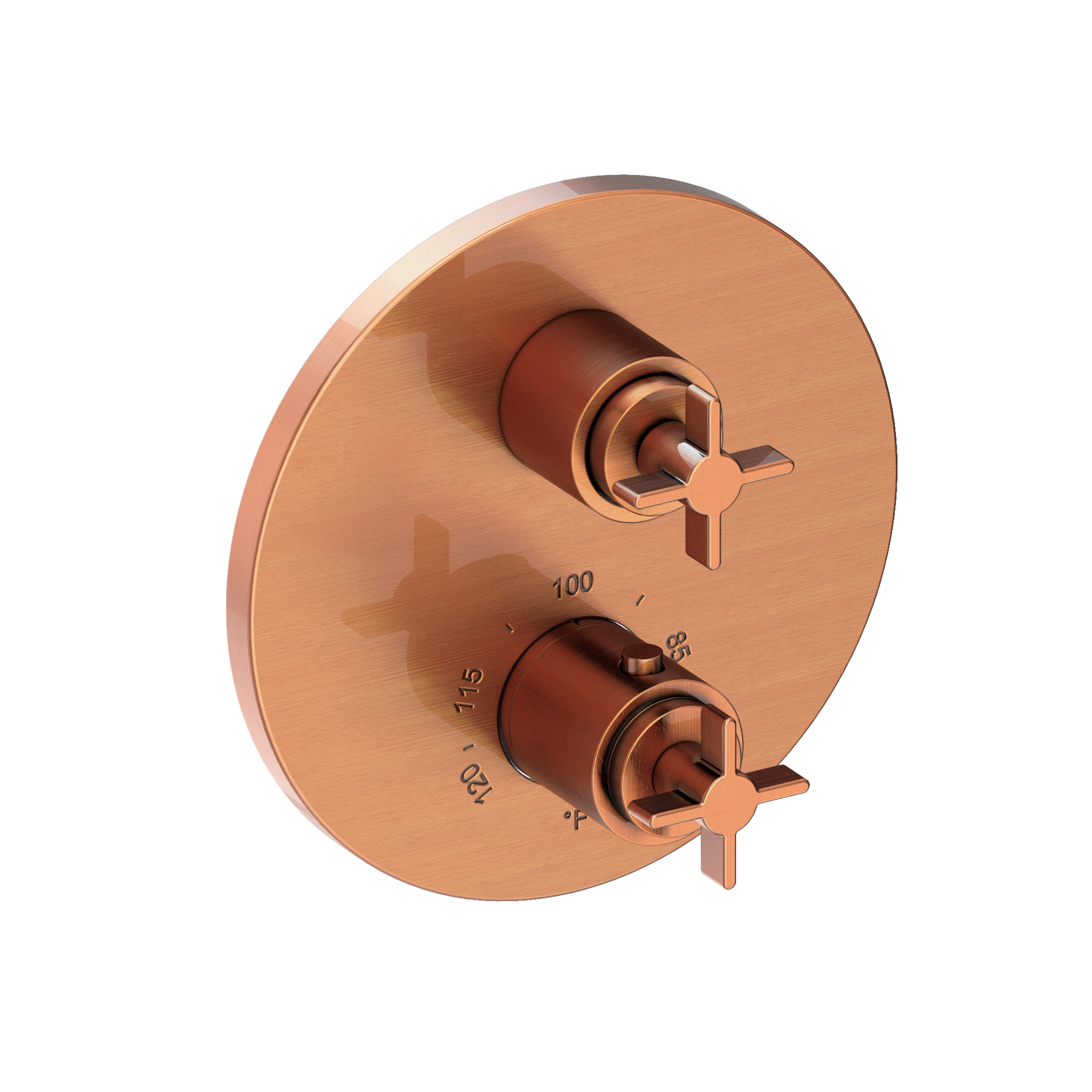 Newport Brass Tolmin® 1/2" Round Thermostatic Trim Plate with Handle