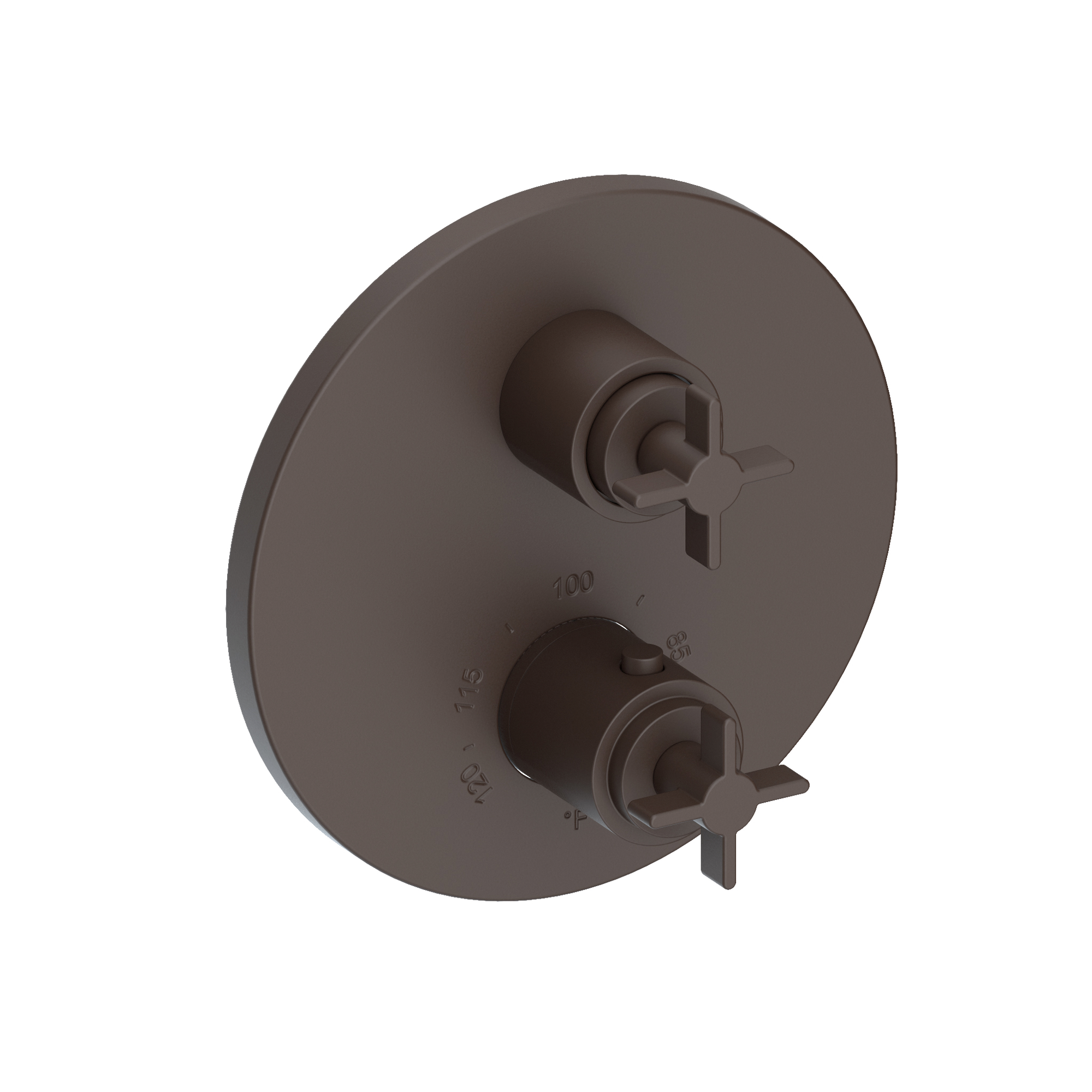 Newport Brass Tolmin® 1/2" Round Thermostatic Trim Plate with Handle