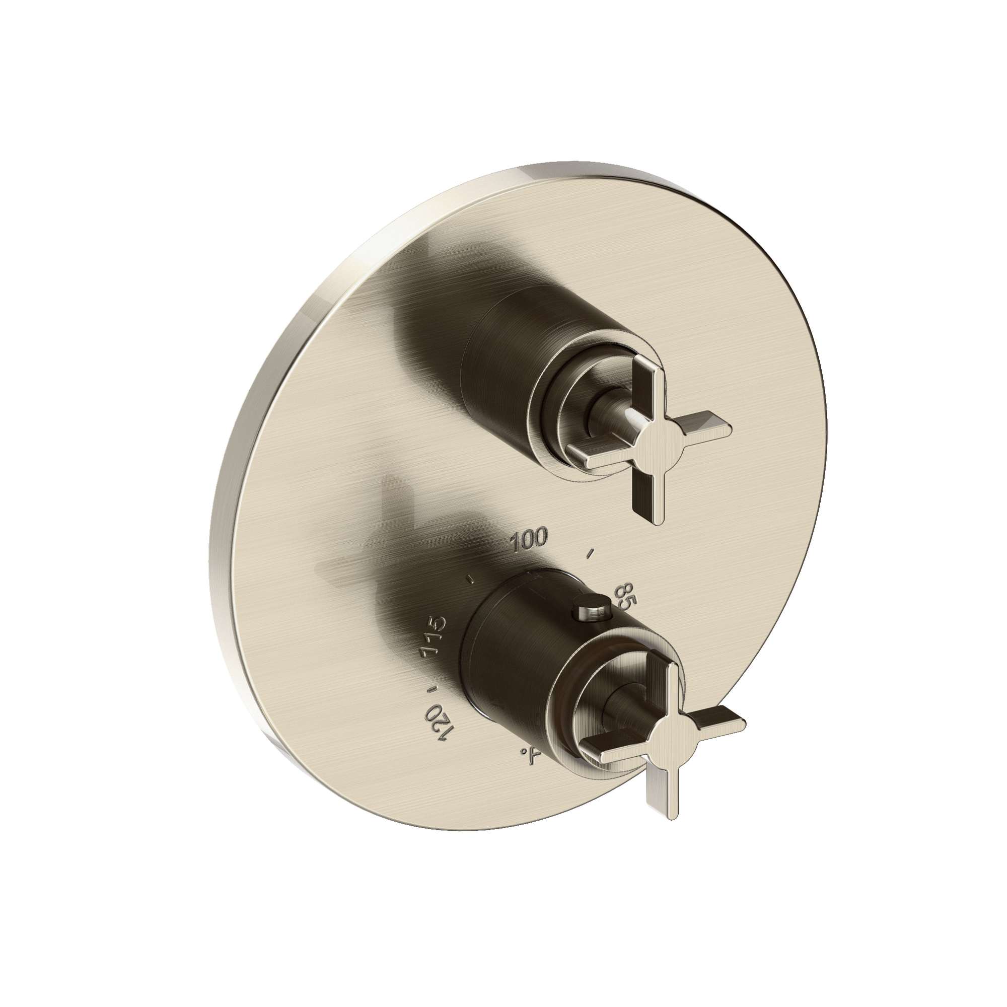Newport Brass Tolmin® 1/2" Round Thermostatic Trim Plate with Handle
