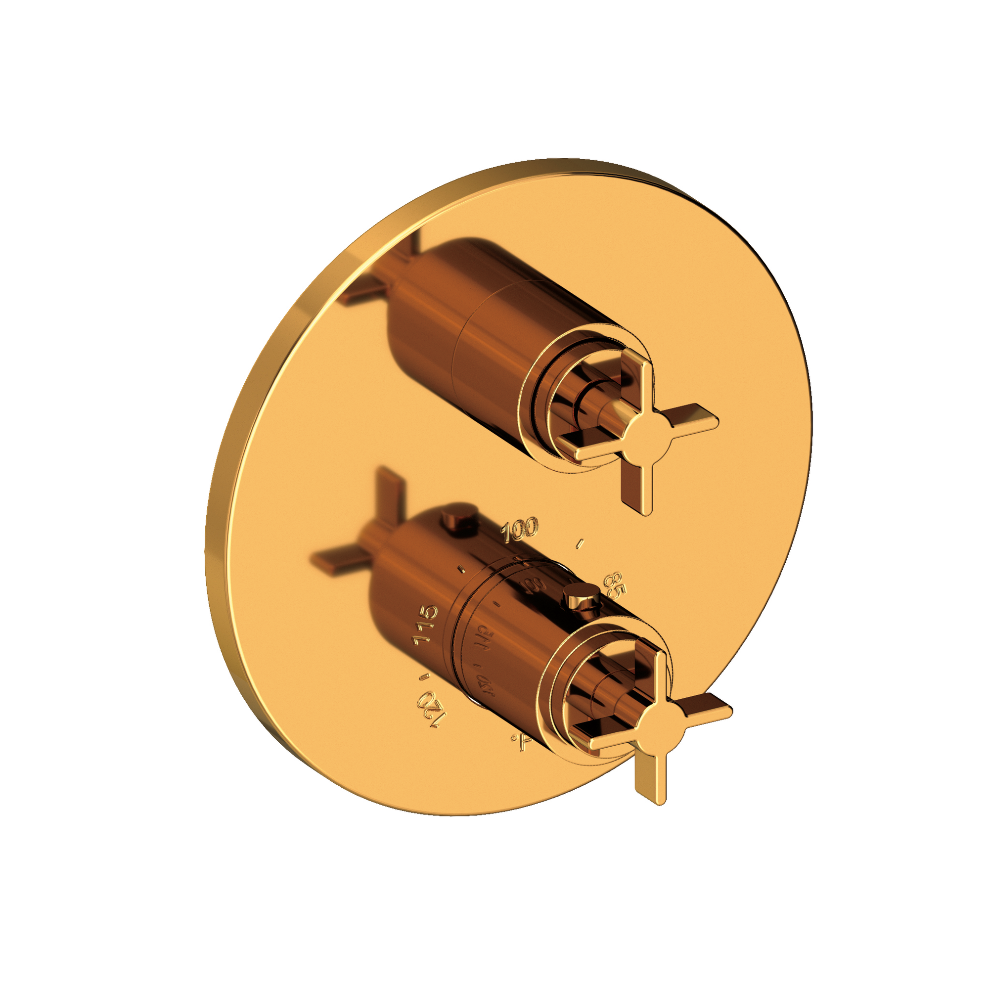 Newport Brass Tolmin® 1/2" Round Thermostatic Trim Plate with Handle
