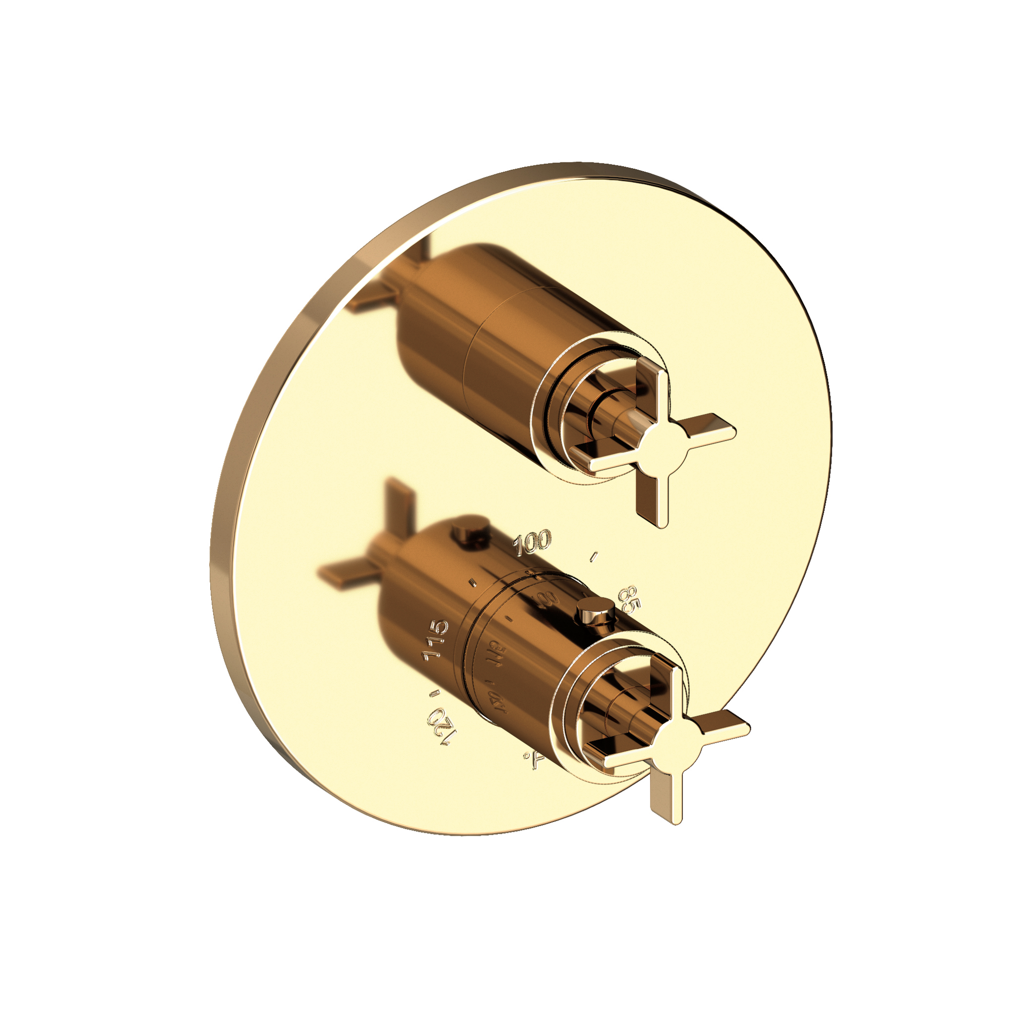 Newport Brass Tolmin® 1/2" Round Thermostatic Trim Plate with Handle
