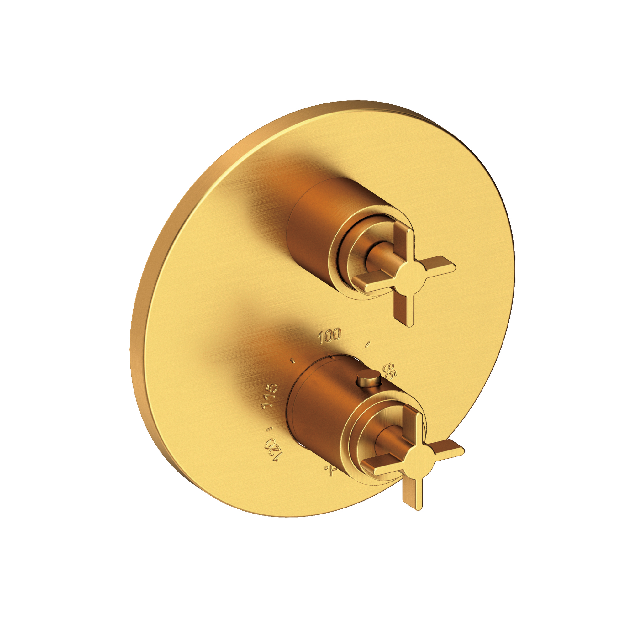 Newport Brass Tolmin® 1/2" Round Thermostatic Trim Plate with Handle