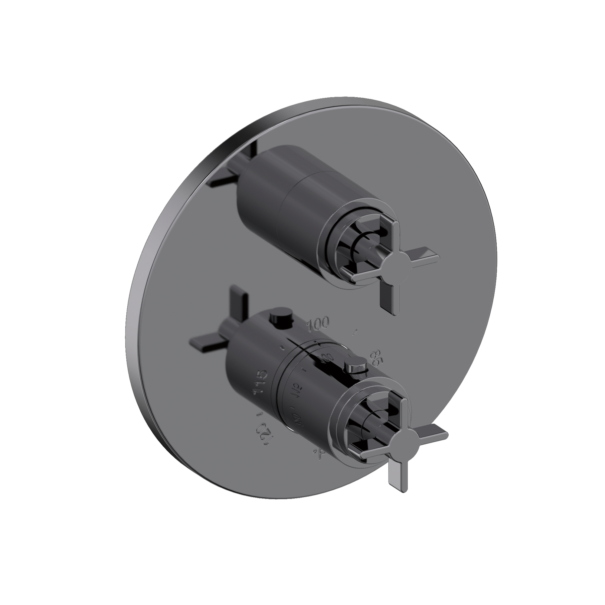 Newport Brass Tolmin® 1/2" Round Thermostatic Trim Plate with Handle