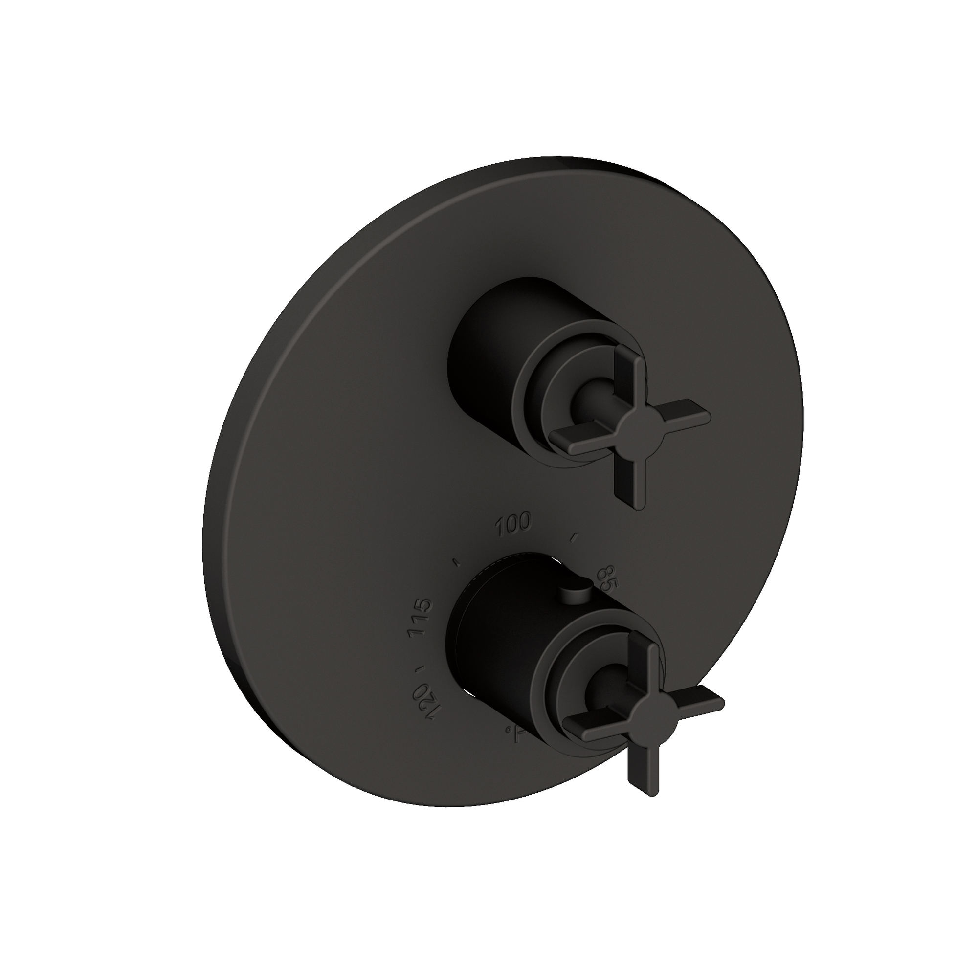Newport Brass Tolmin® 1/2" Round Thermostatic Trim Plate with Handle