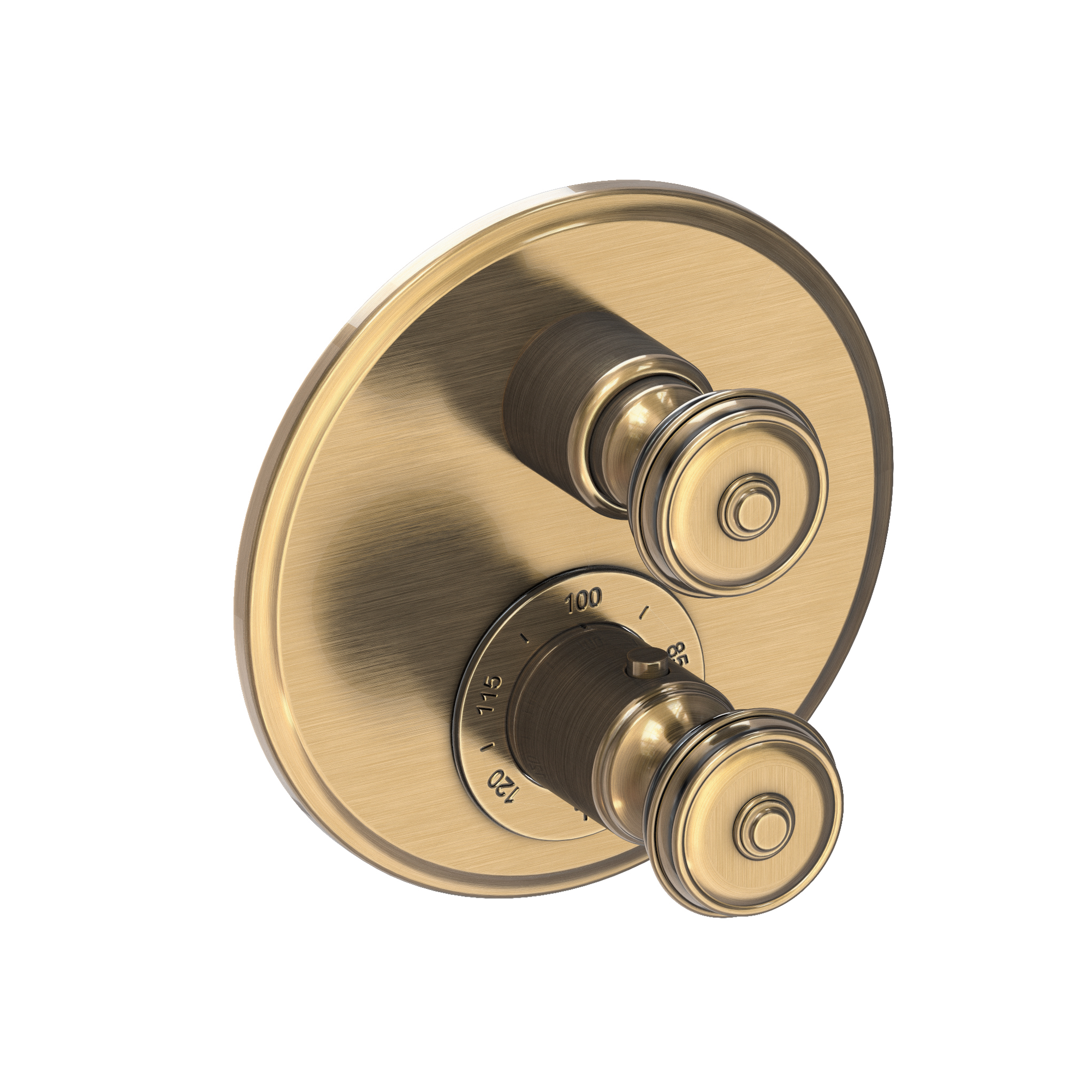 Newport Brass Seaport® 1/2" Round Thermostatic Trim Plate with Handle