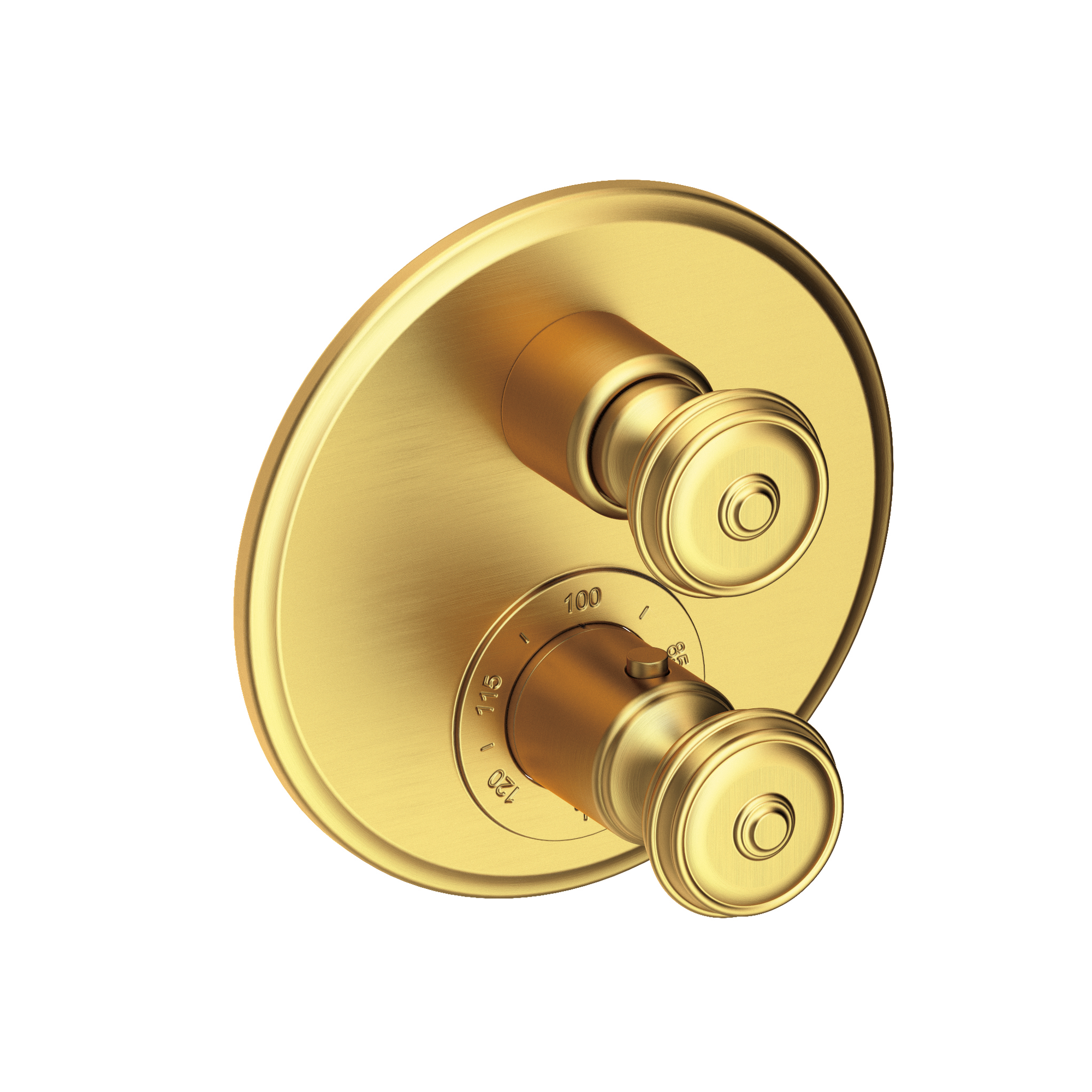 Newport Brass Seaport® 1/2" Round Thermostatic Trim Plate with Handle