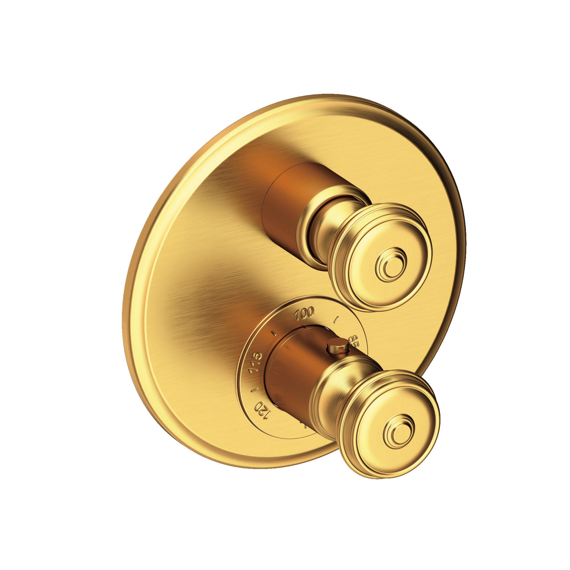 Newport Brass Seaport® 1/2" Round Thermostatic Trim Plate with Handle