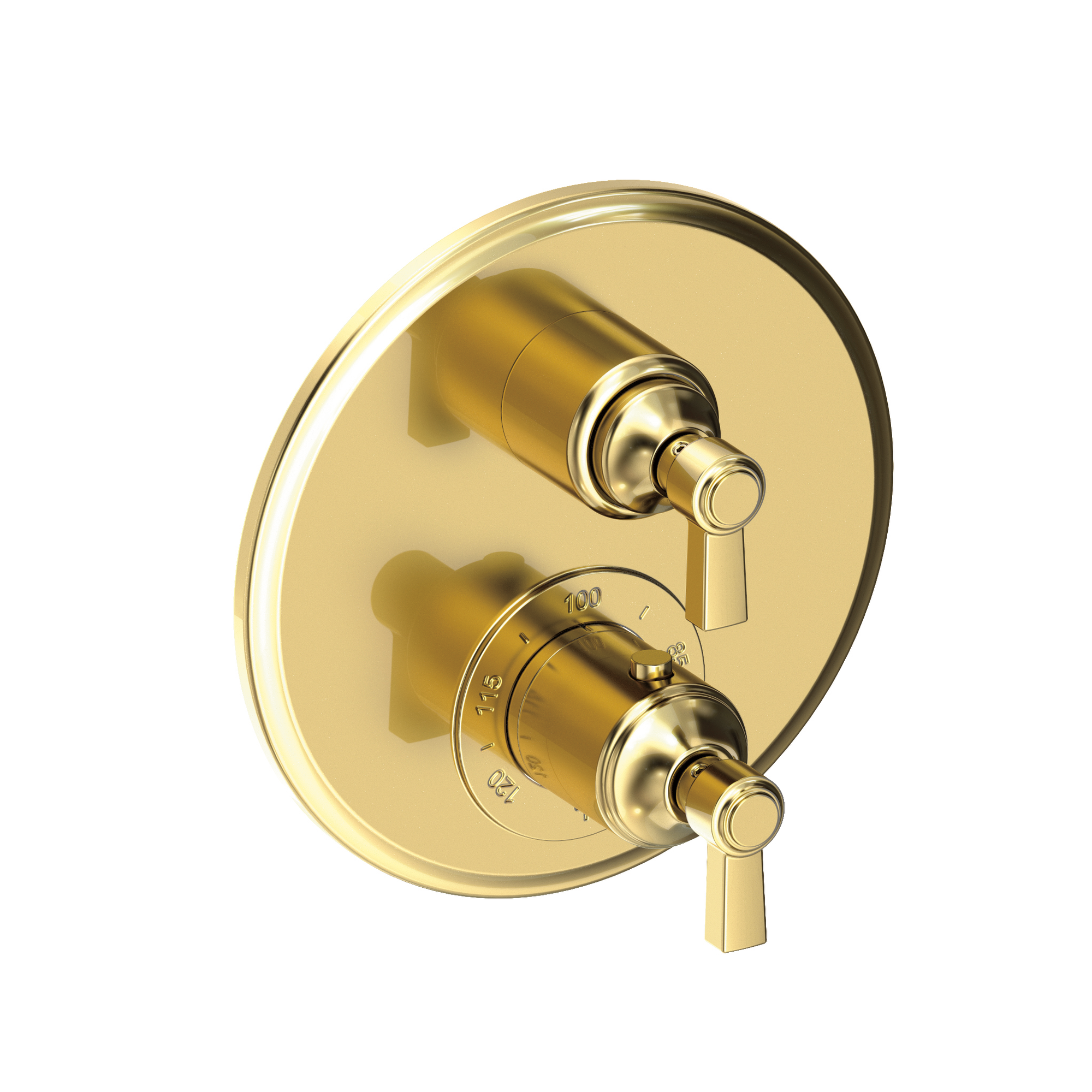 Newport Brass Astor® 1/2" Round Thermostatic Trim Plate with Handle 3-913TR