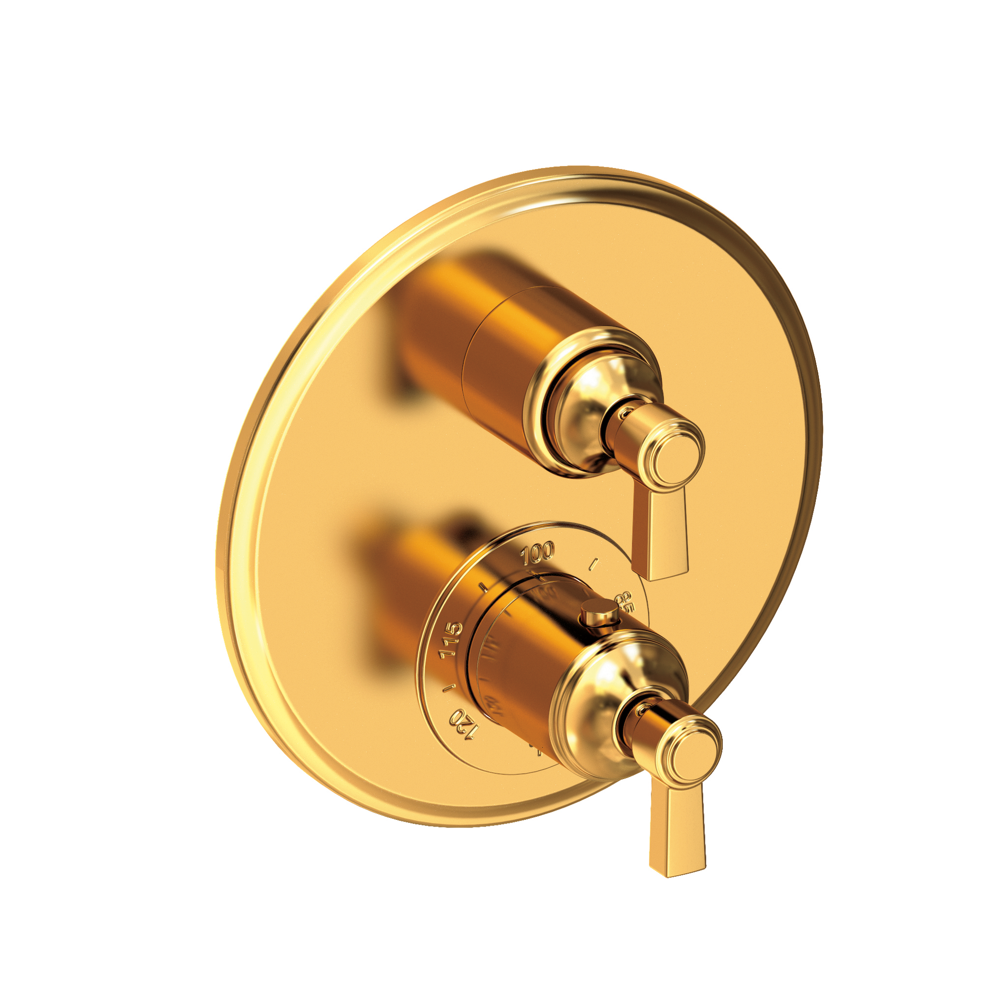 Newport Brass Astor® 1/2" Round Thermostatic Trim Plate with Handle 3-913TR