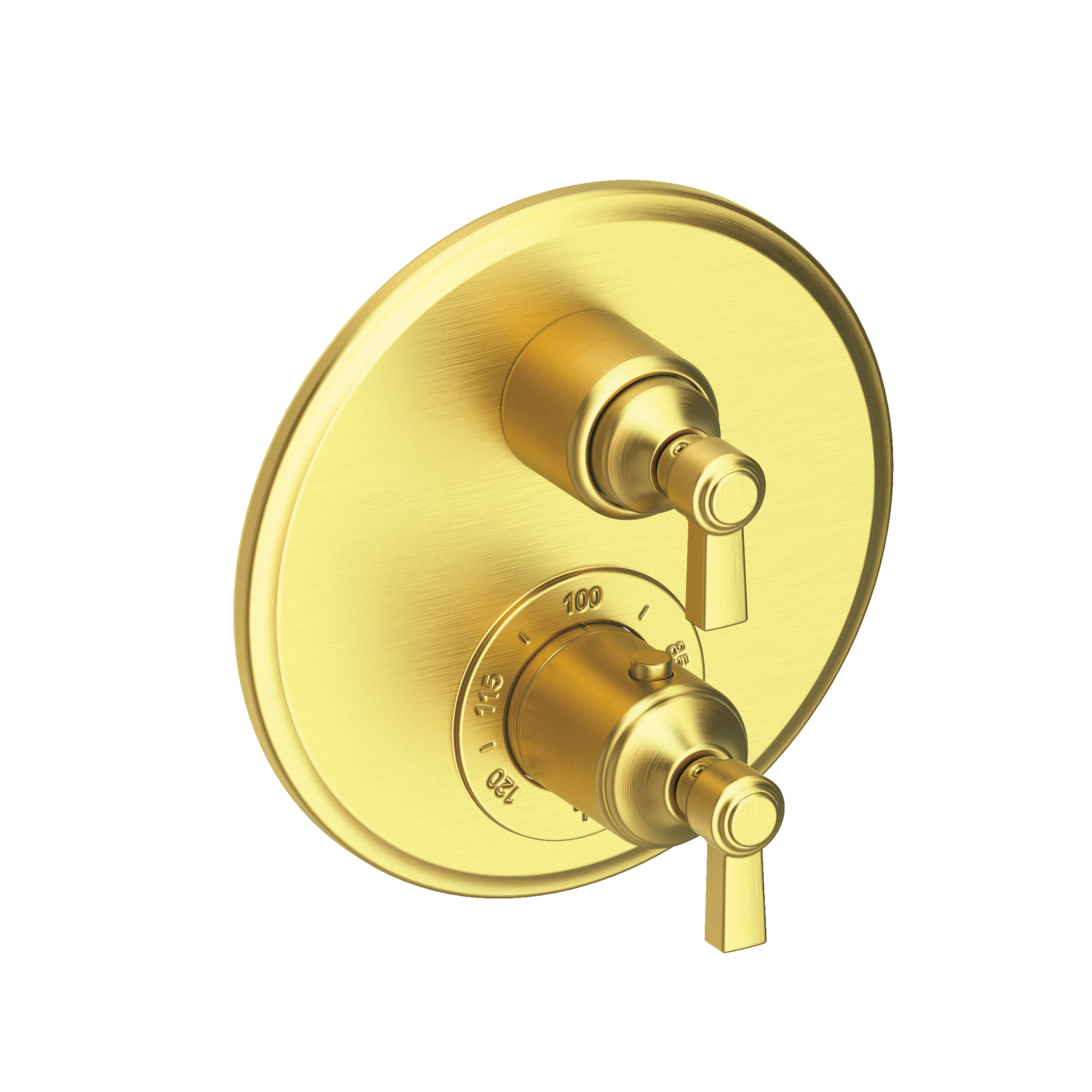 Newport Brass Astor® 1/2" Round Thermostatic Trim Plate with Handle 3-913TR