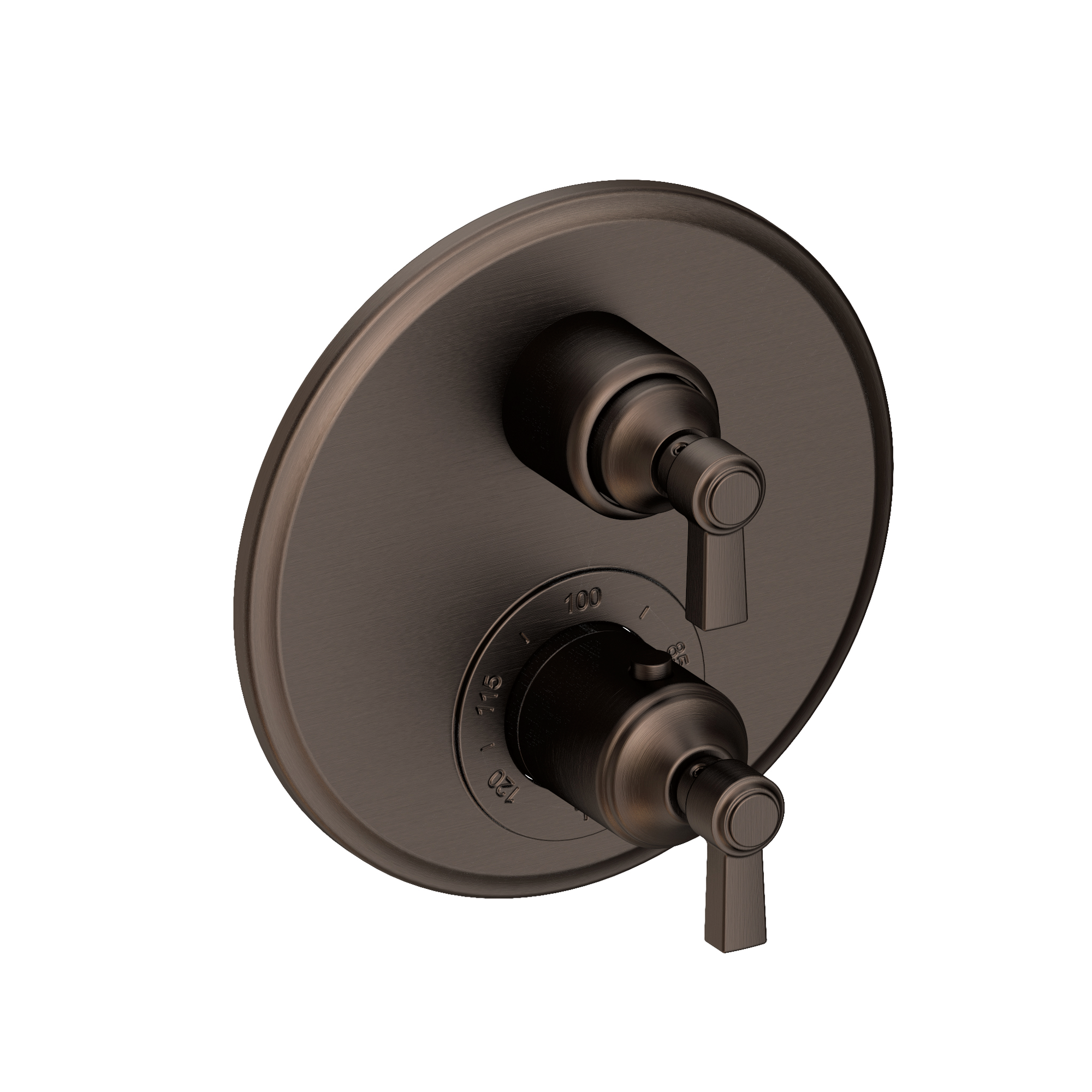 Newport Brass Astor® 1/2" Round Thermostatic Trim Plate with Handle 3-913TR