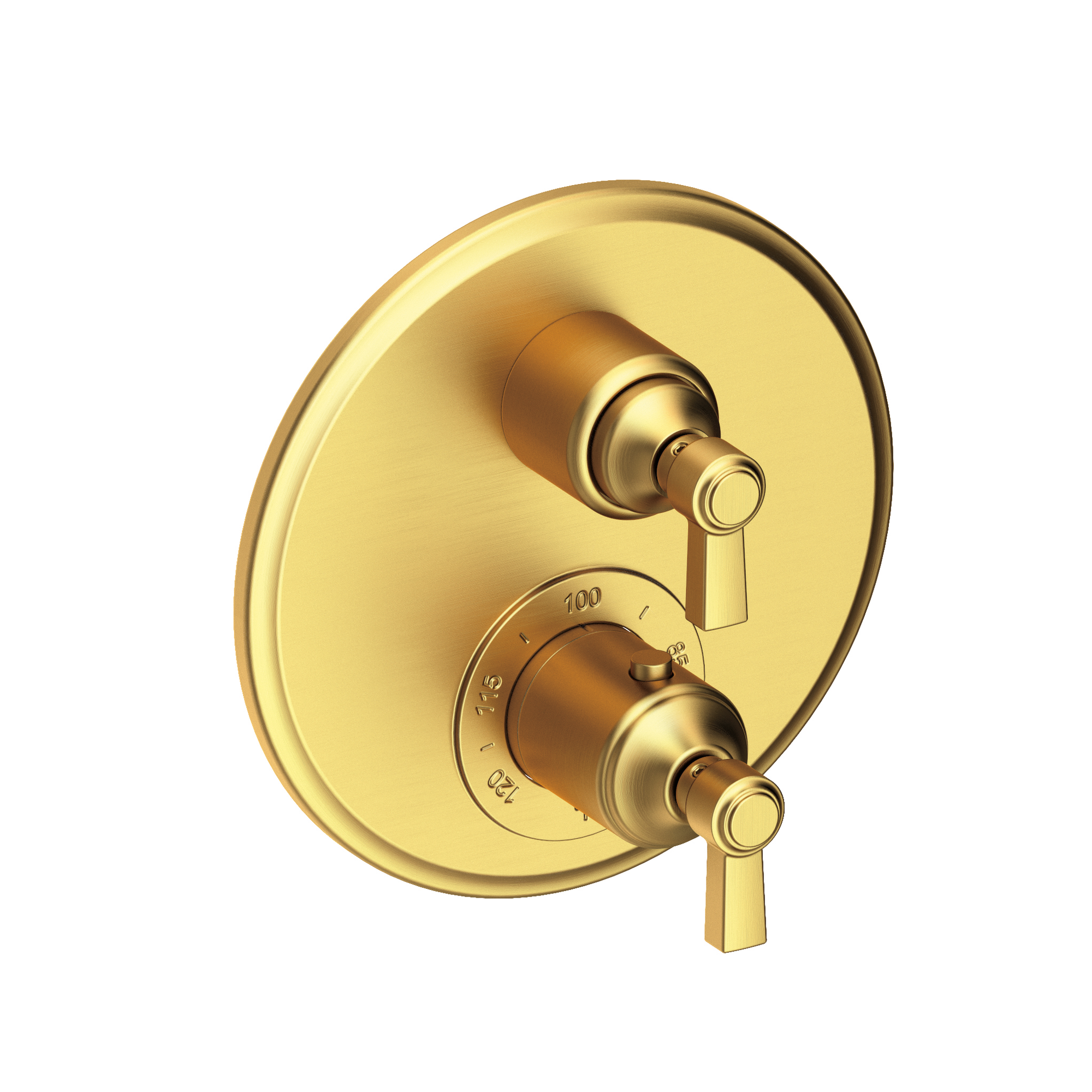 Newport Brass Astor® 1/2" Round Thermostatic Trim Plate with Handle 3-913TR