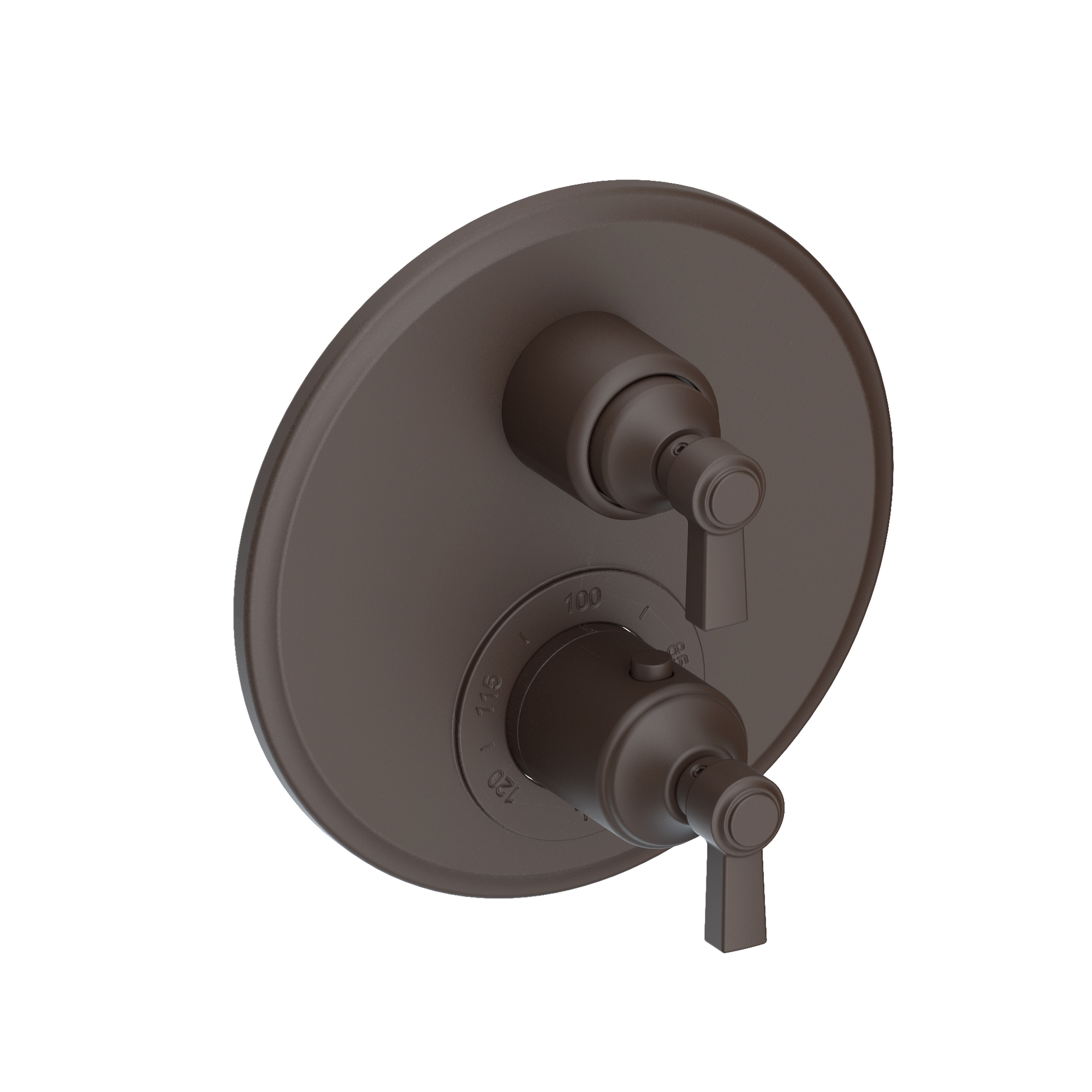 Newport Brass Astor® 1/2" Round Thermostatic Trim Plate with Handle 3-913TR