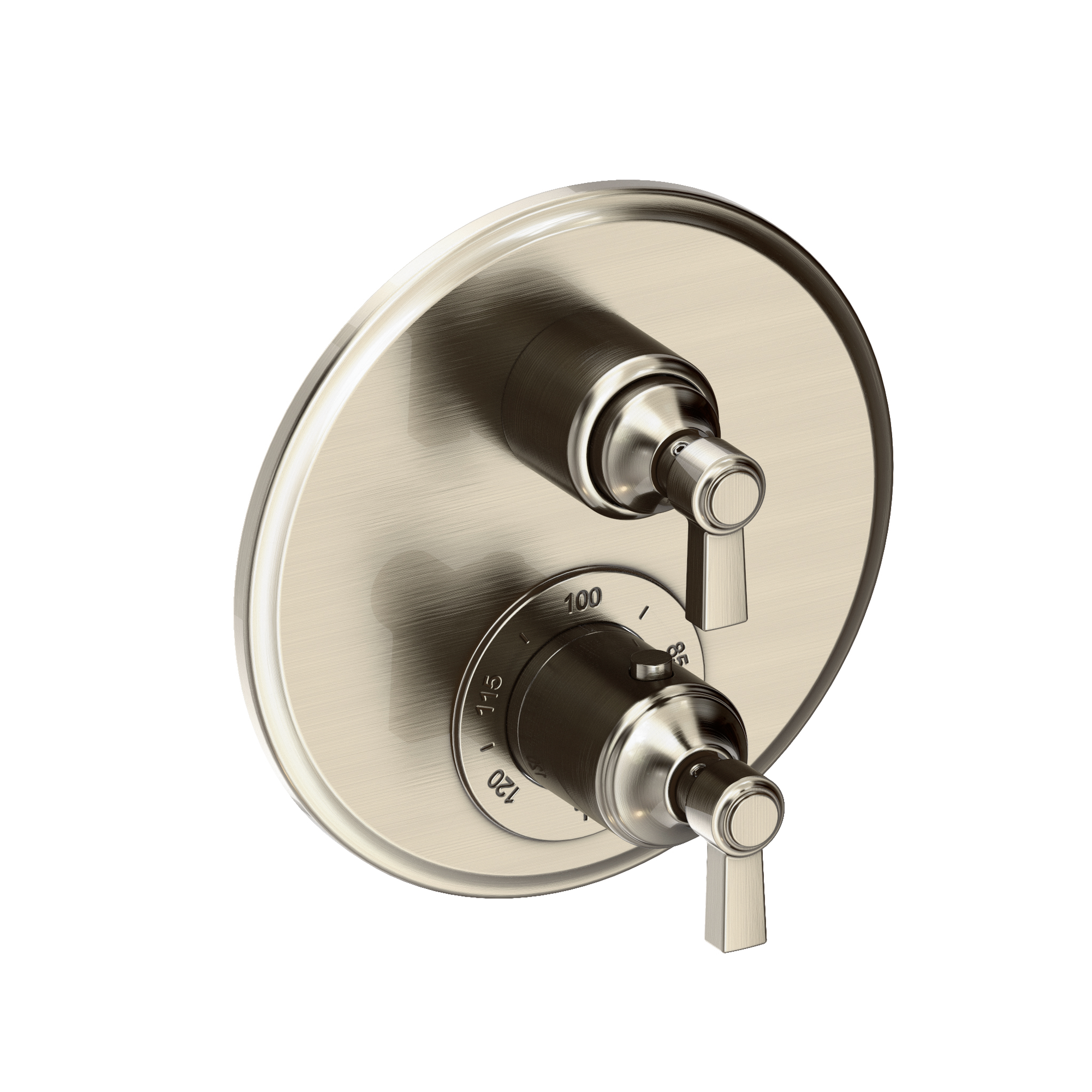 Newport Brass Astor® 1/2" Round Thermostatic Trim Plate with Handle 3-913TR