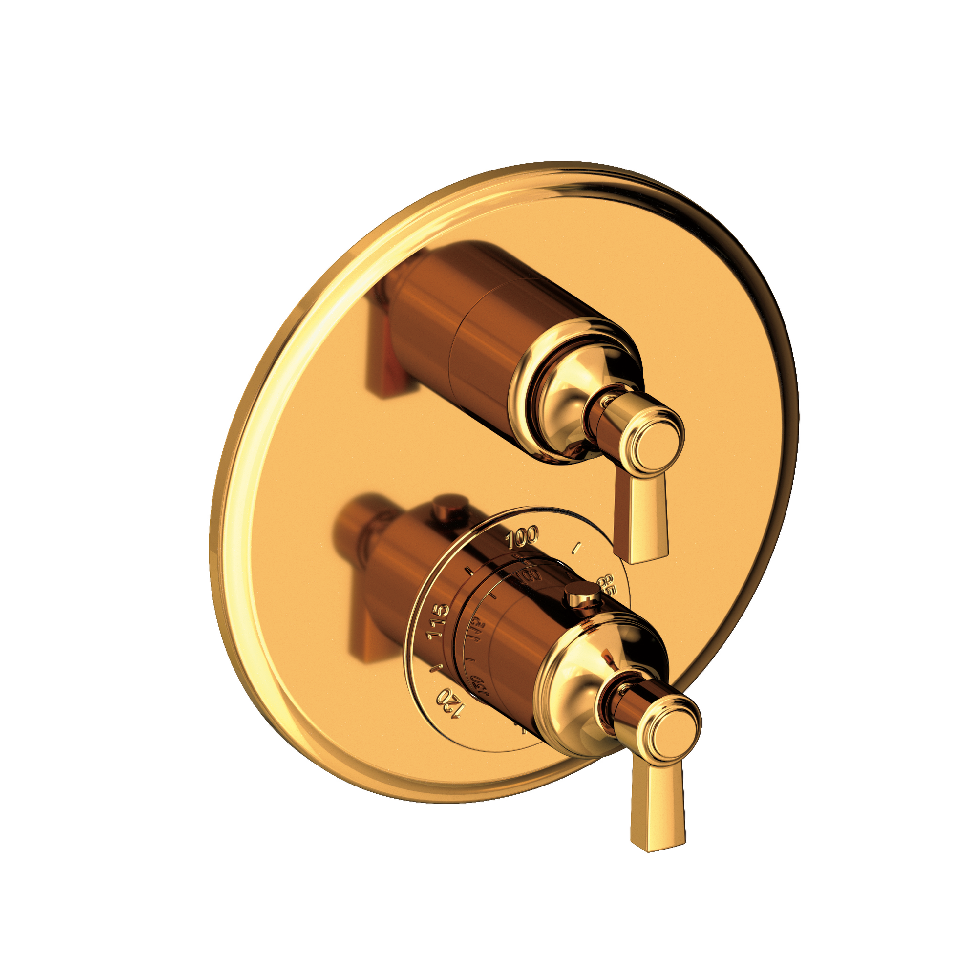 Newport Brass Astor® 1/2" Round Thermostatic Trim Plate with Handle 3-913TR