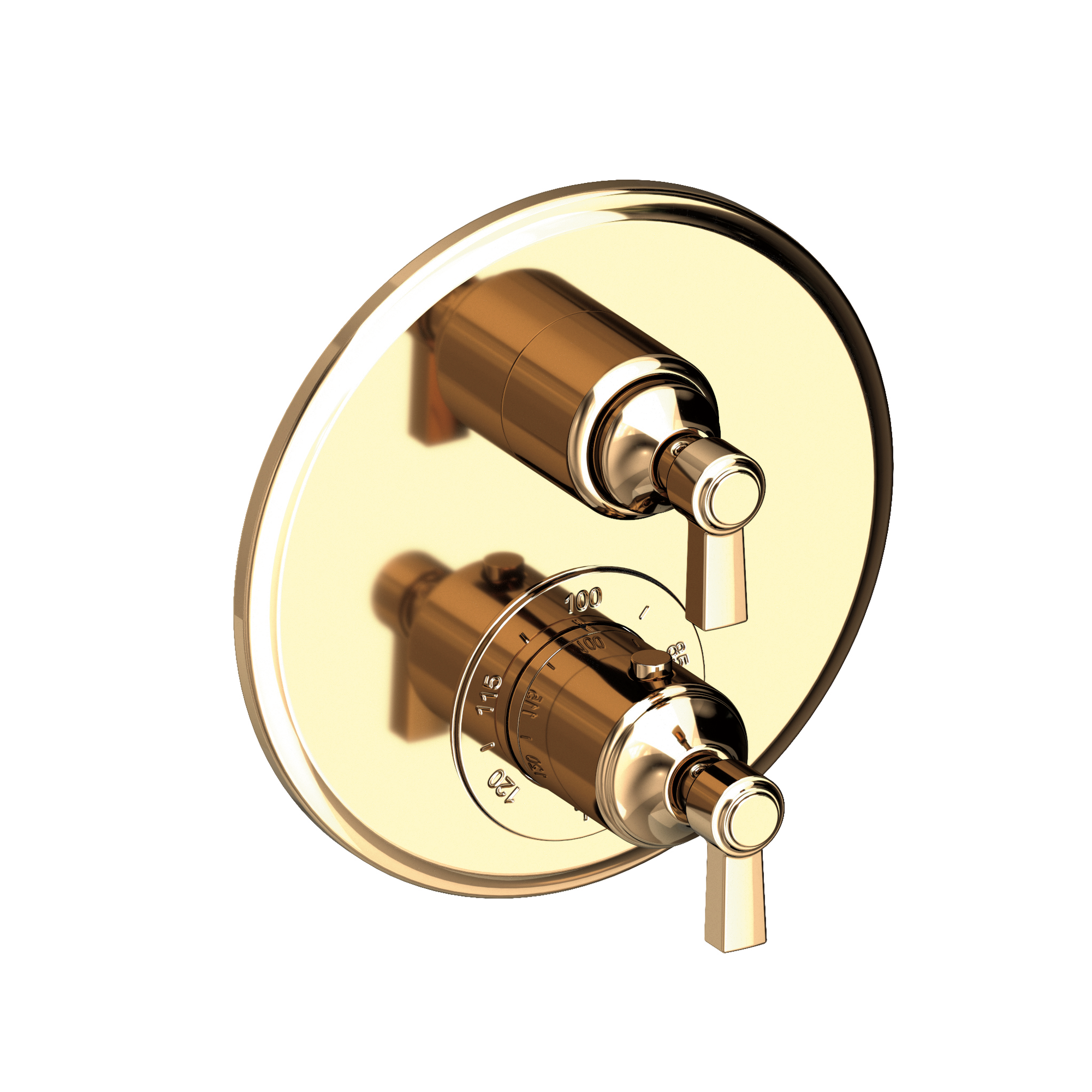 Newport Brass Astor® 1/2" Round Thermostatic Trim Plate with Handle 3-913TR