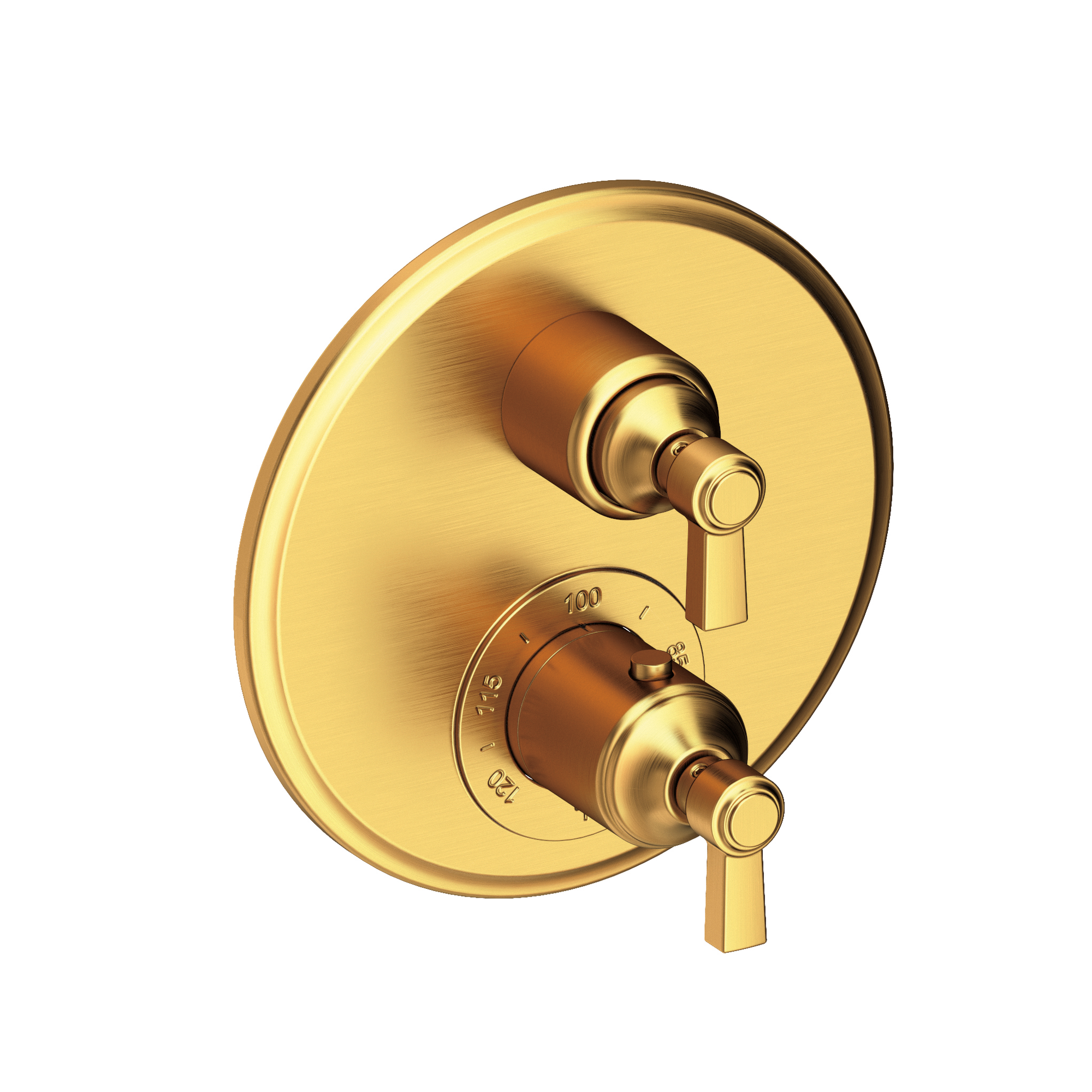 Newport Brass Astor® 1/2" Round Thermostatic Trim Plate with Handle 3-913TR