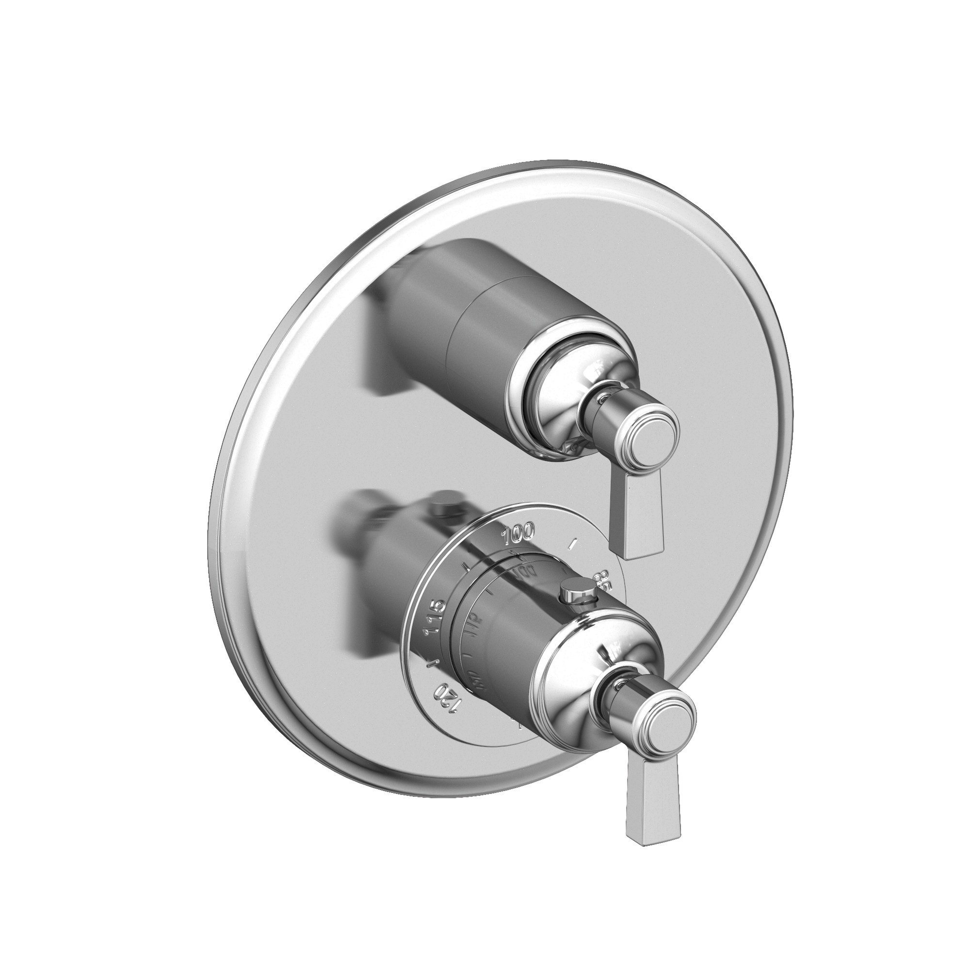 Newport Brass Astor® 1/2" Round Thermostatic Trim Plate with Handle 3-913TR