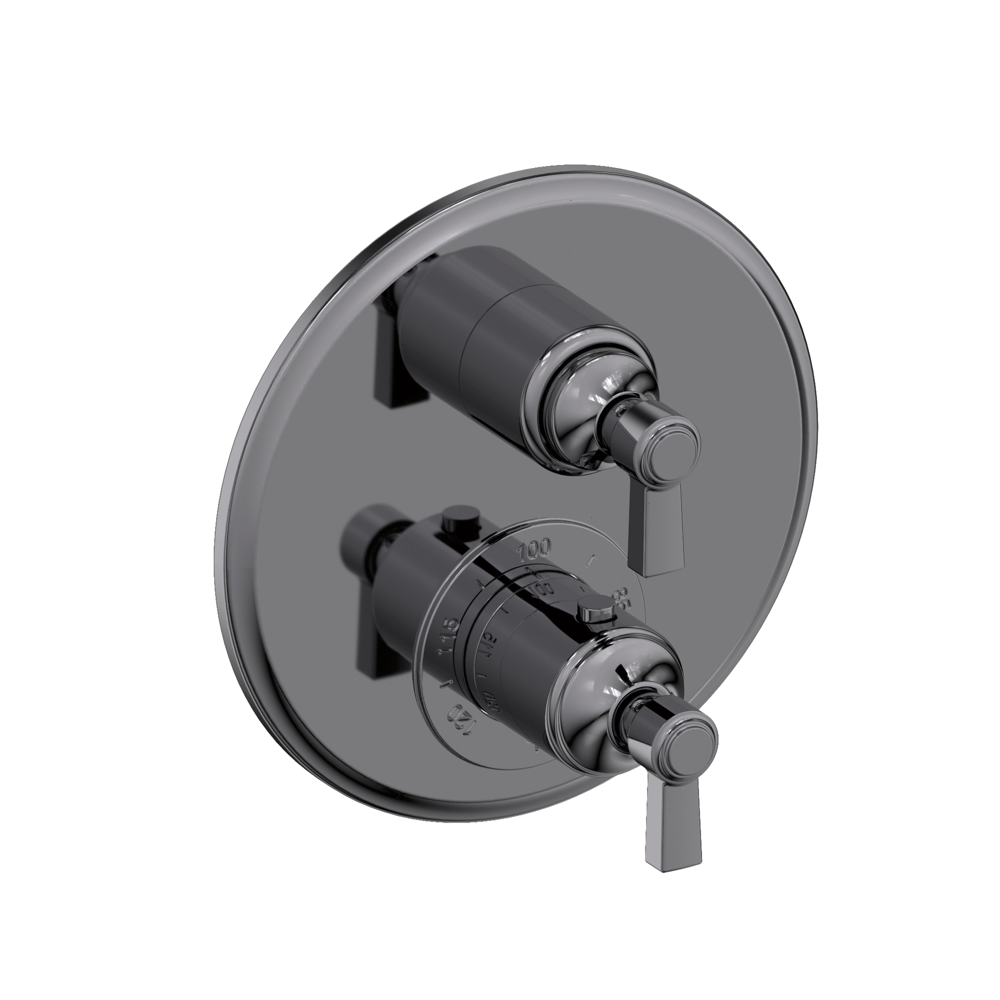 Newport Brass Astor® 1/2" Round Thermostatic Trim Plate with Handle 3-913TR