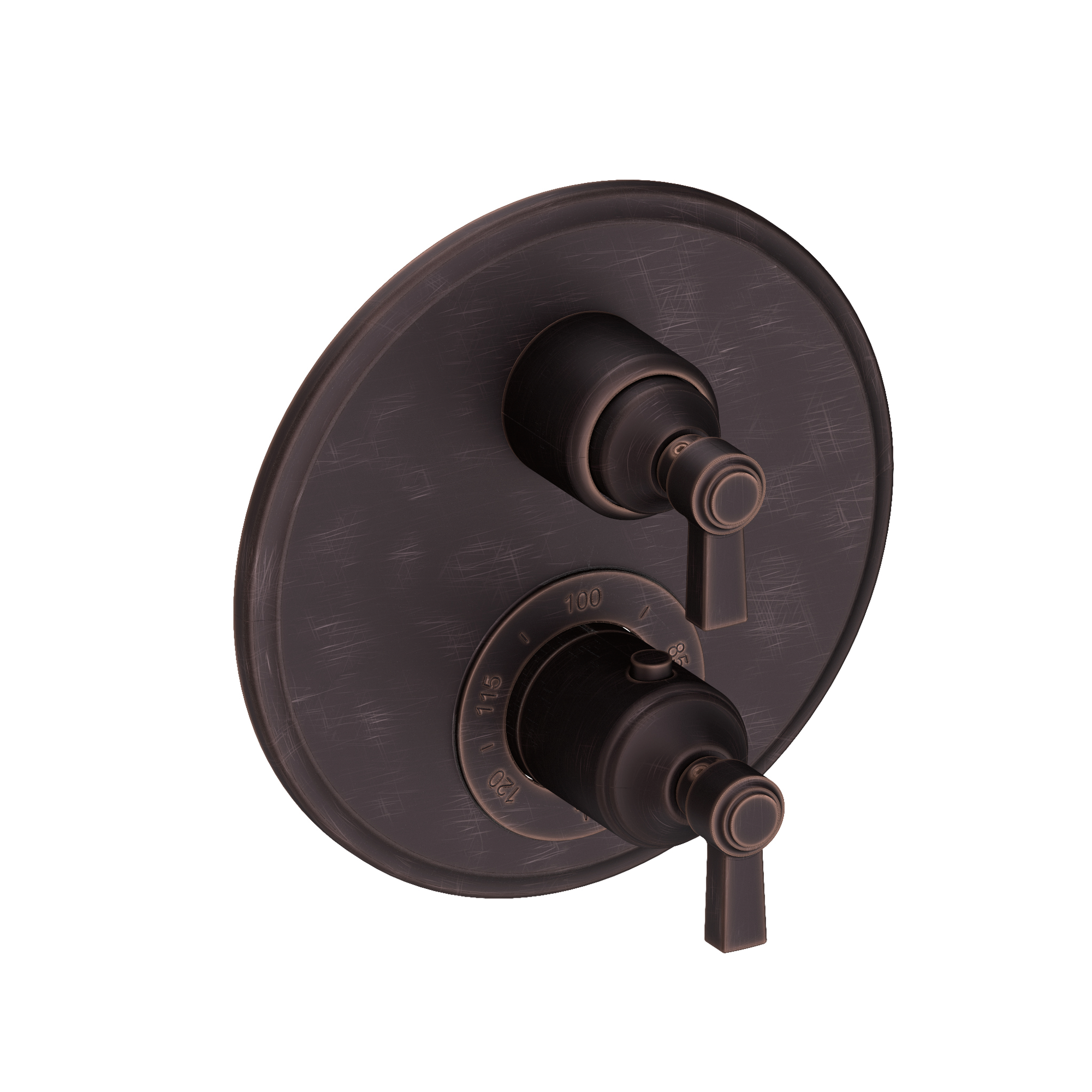 Newport Brass Astor® 1/2" Round Thermostatic Trim Plate with Handle 3-913TR