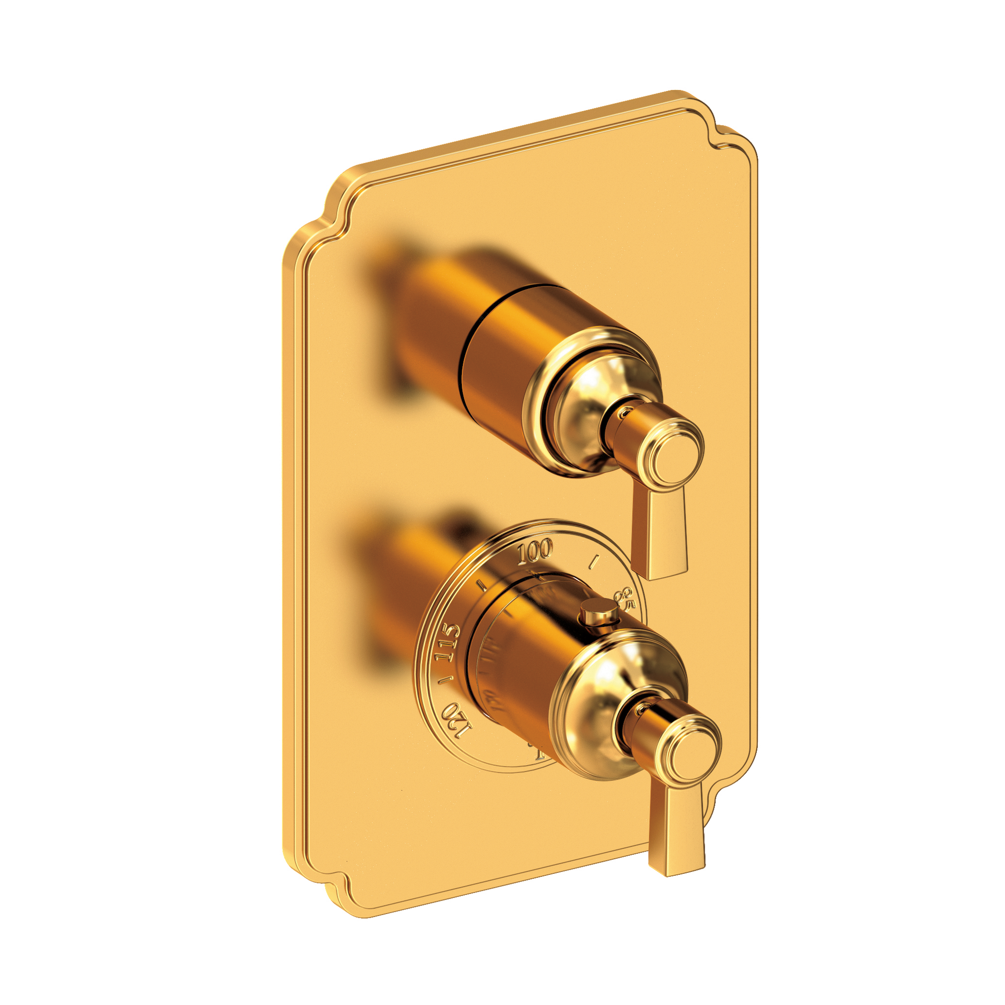 Newport Brass Astor® 1/2" Square Thermostatic Trim Plate with Handle 3-913TS