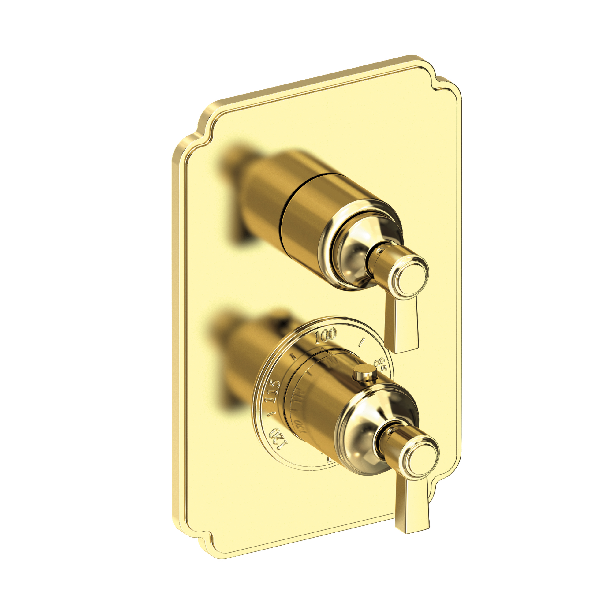 Newport Brass Astor® 1/2" Square Thermostatic Trim Plate with Handle 3-913TS
