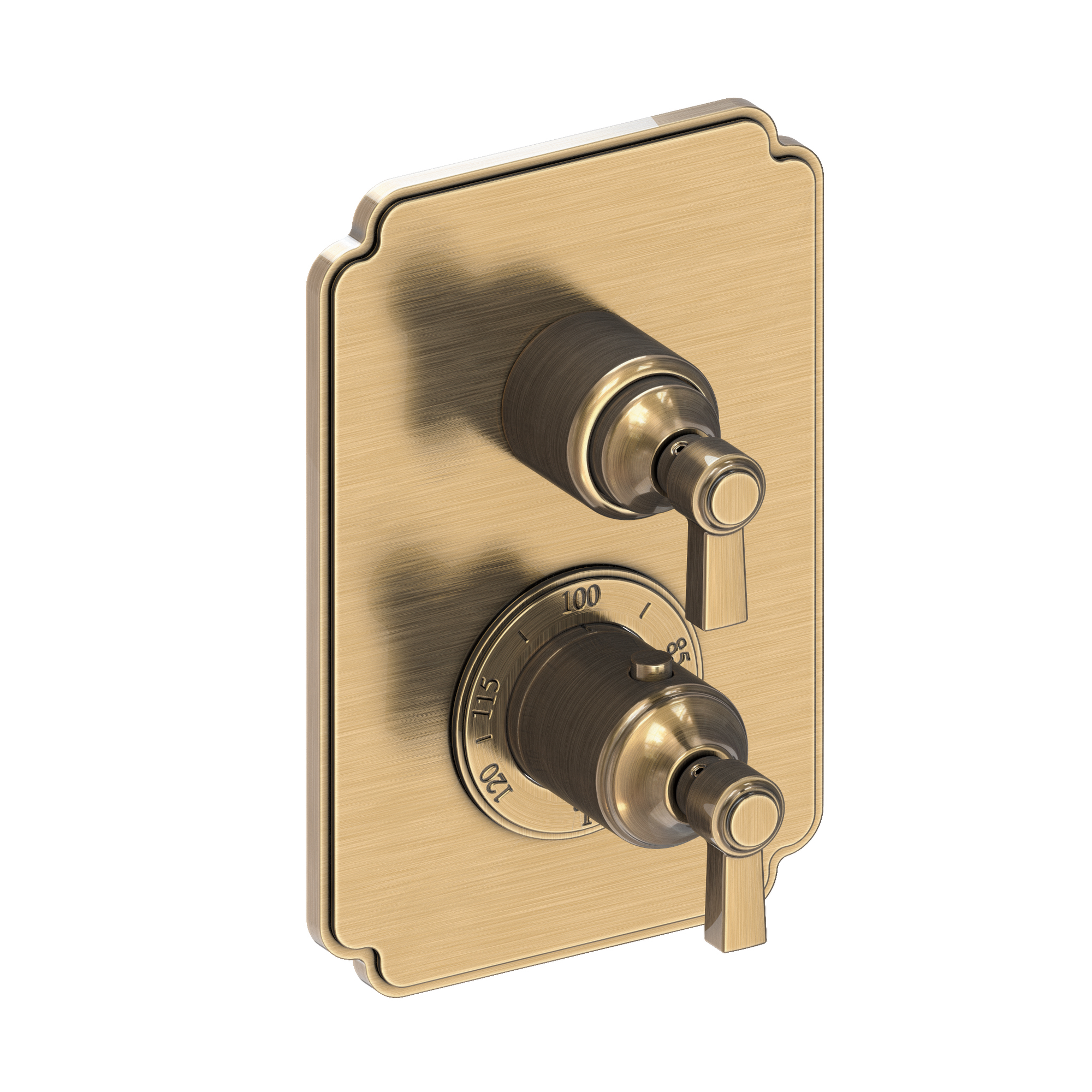 Newport Brass Astor® 1/2" Square Thermostatic Trim Plate with Handle 3-913TS