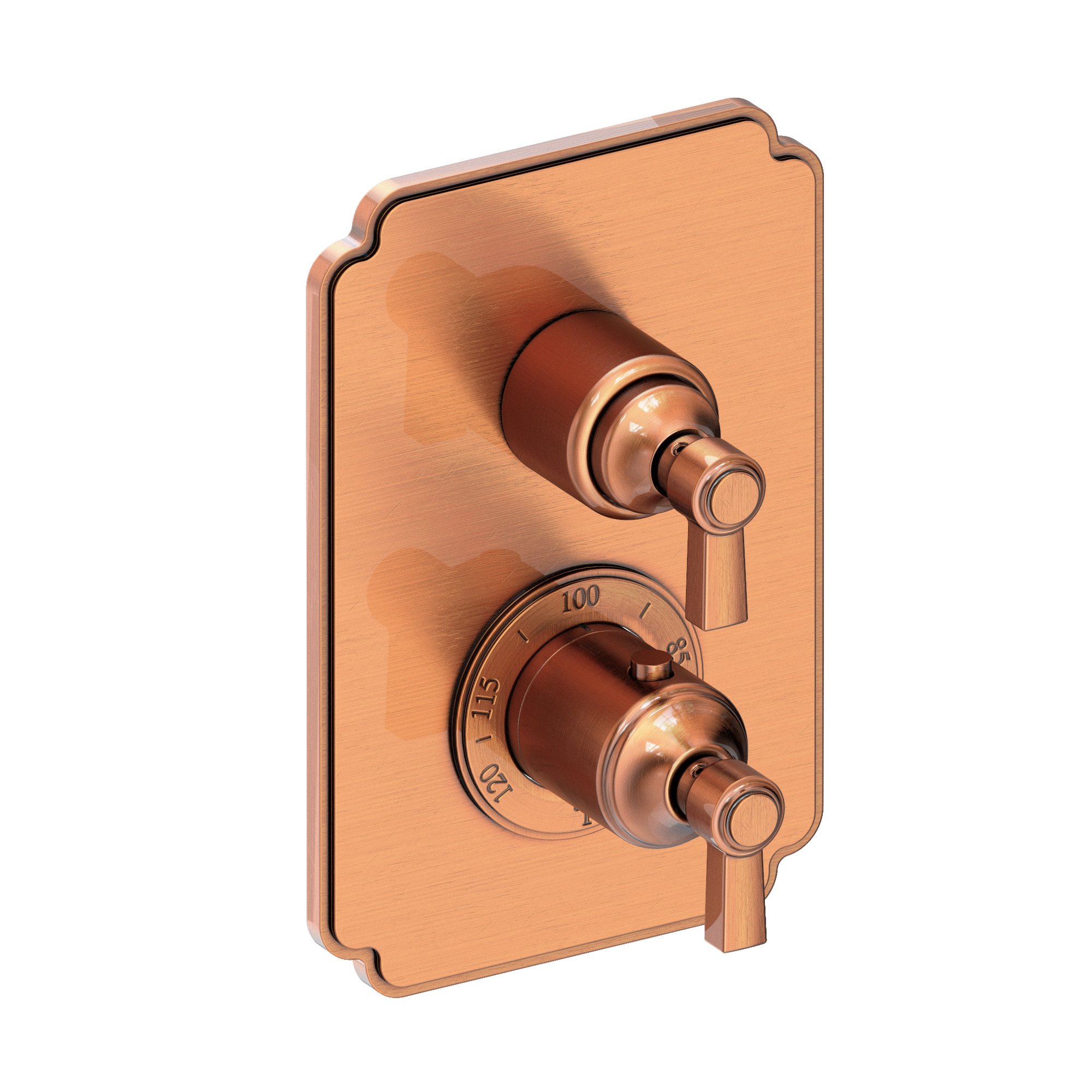 Newport Brass Astor® 1/2" Square Thermostatic Trim Plate with Handle 3-913TS