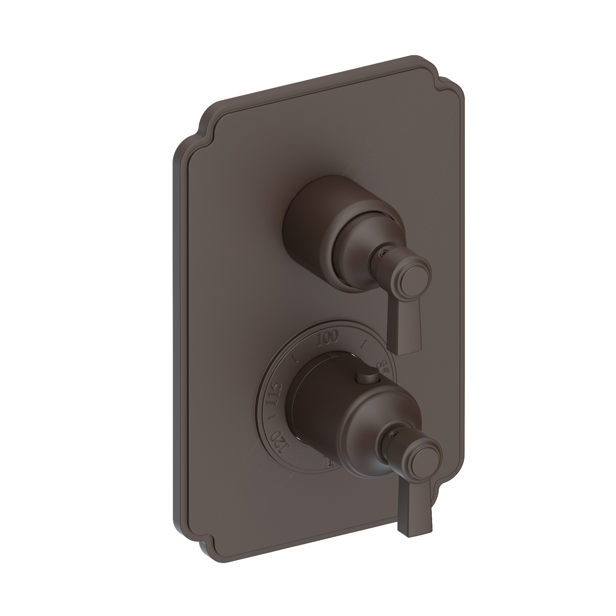 Newport Brass Astor® 1/2" Square Thermostatic Trim Plate with Handle 3-913TS