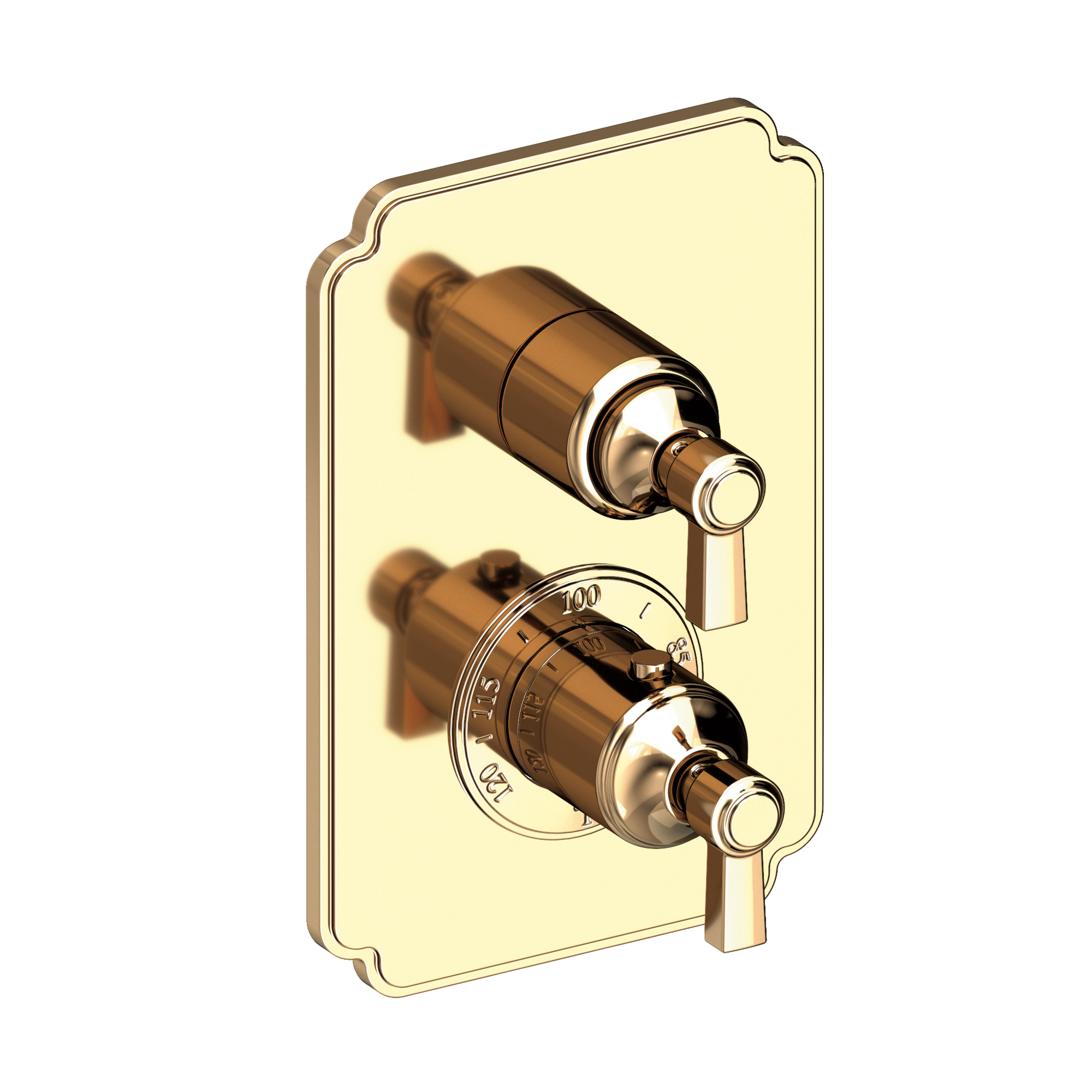 Newport Brass Astor® 1/2" Square Thermostatic Trim Plate with Handle 3-913TS