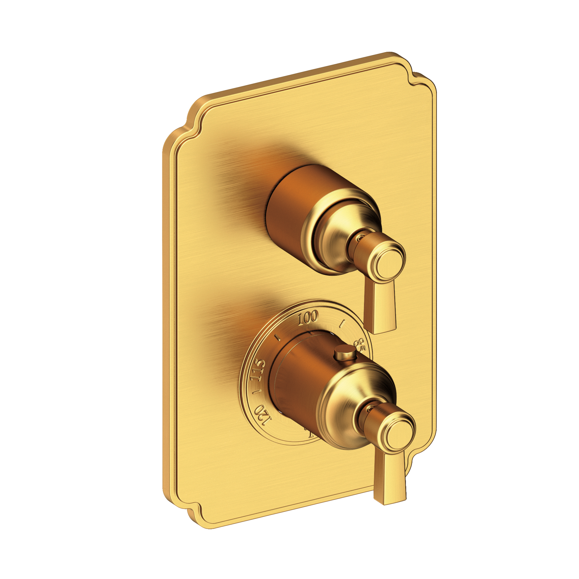 Newport Brass Astor® 1/2" Square Thermostatic Trim Plate with Handle 3-913TS