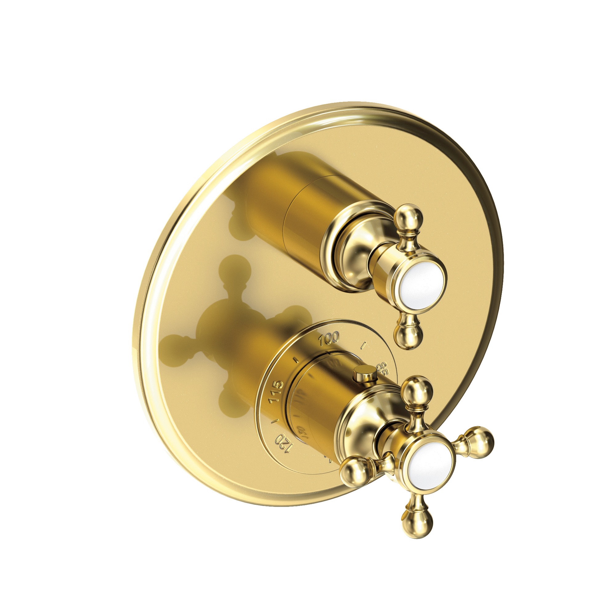Newport Brass Astor® 1/2" Round Thermostatic Trim Plate with Handle 3-913TR