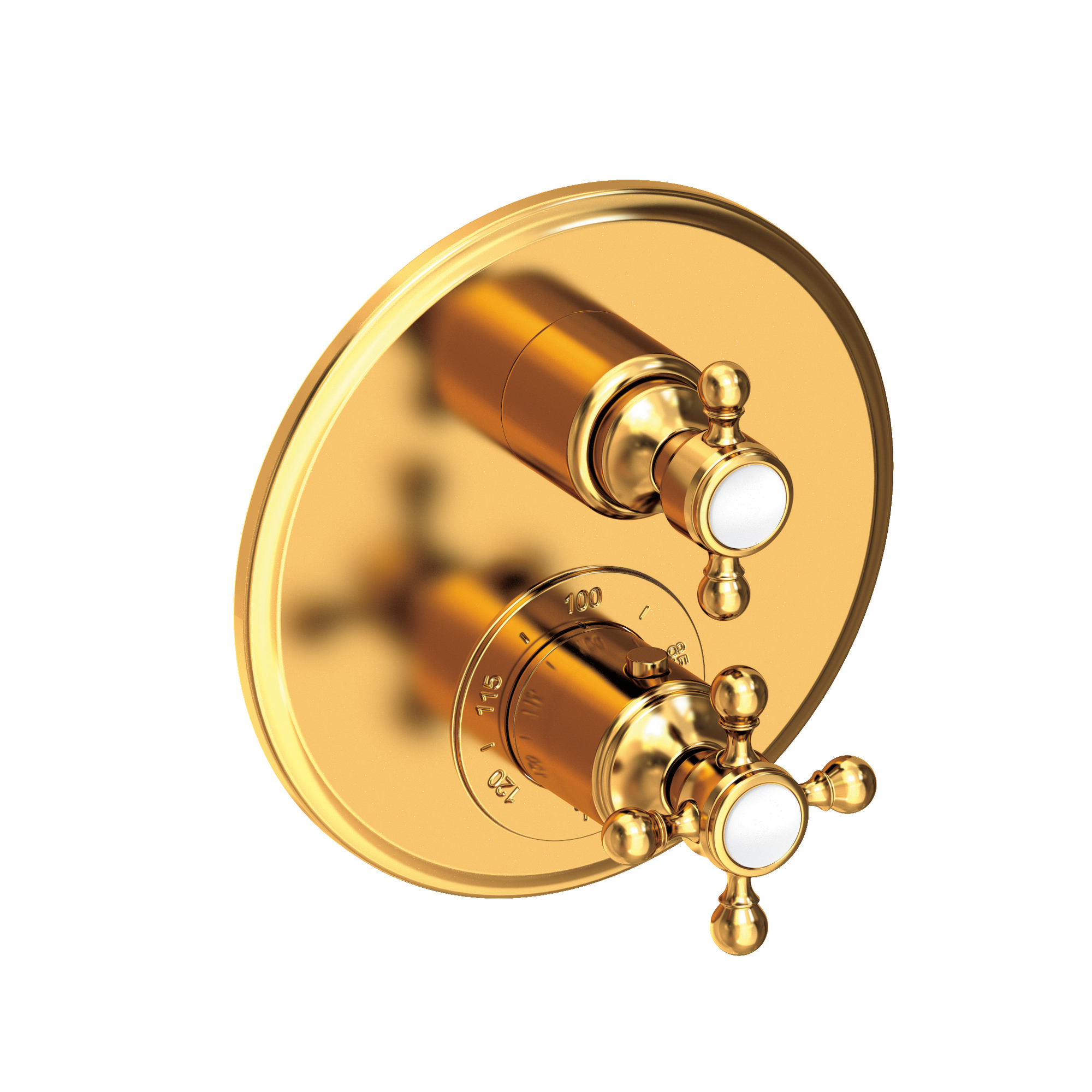 Newport Brass Astor® 1/2" Round Thermostatic Trim Plate with Handle 3-913TR