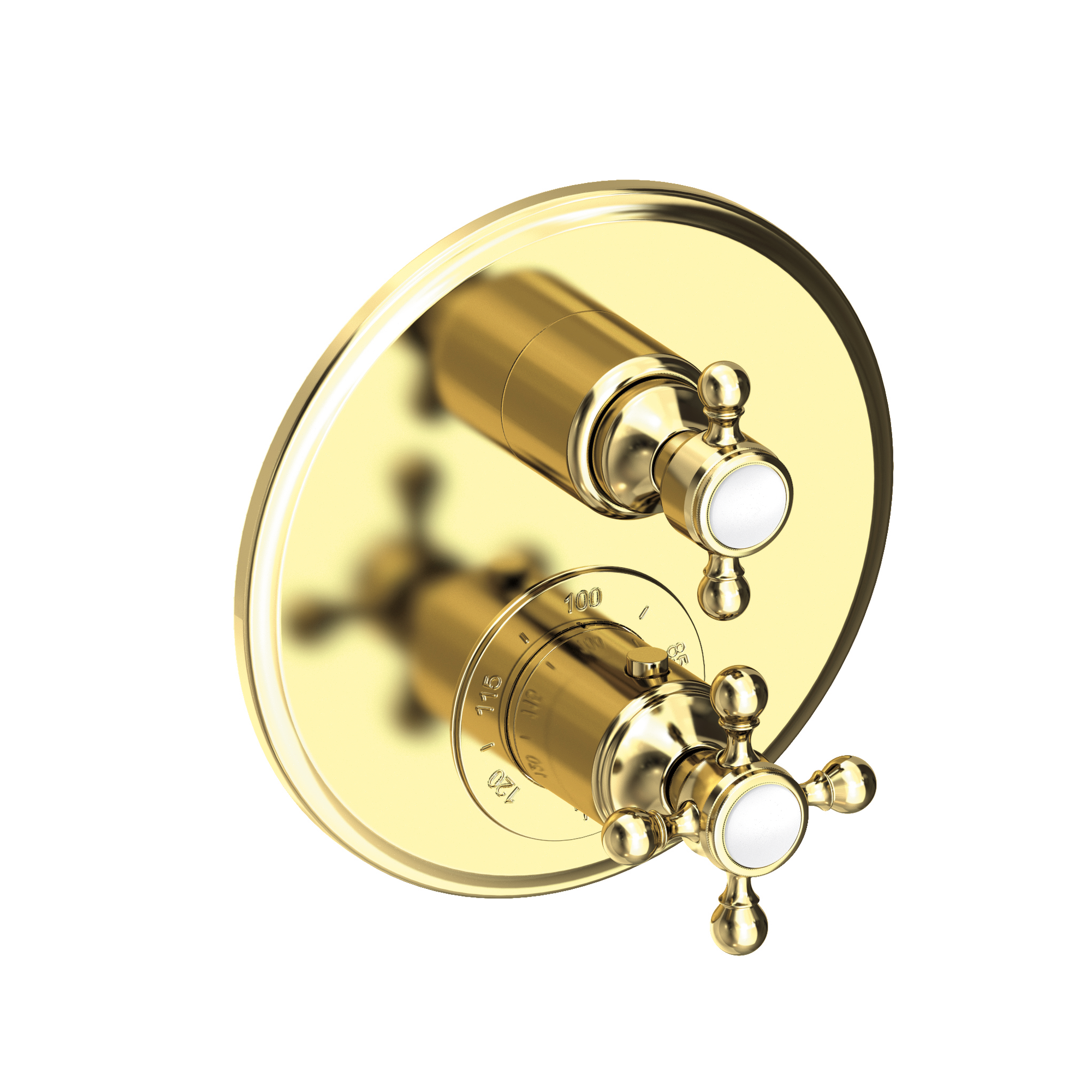 Newport Brass Astor® 1/2" Round Thermostatic Trim Plate with Handle 3-913TR