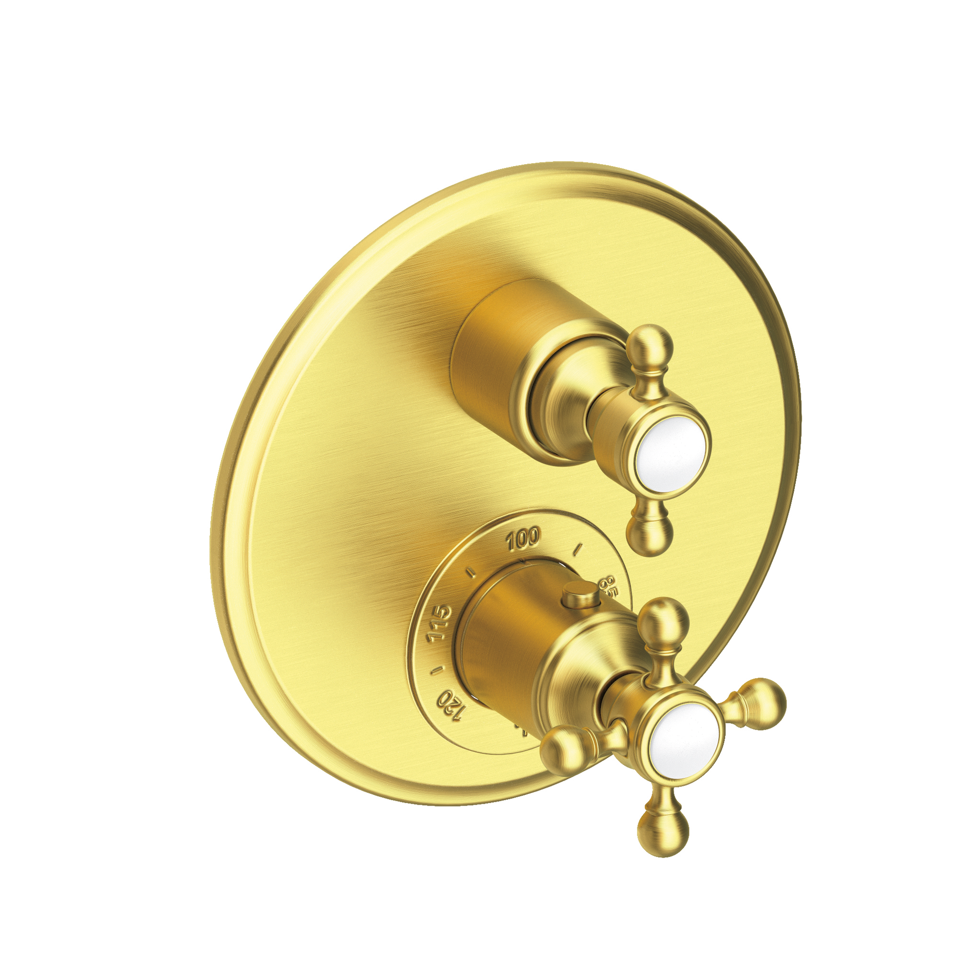 Newport Brass Astor® 1/2" Round Thermostatic Trim Plate with Handle 3-913TR