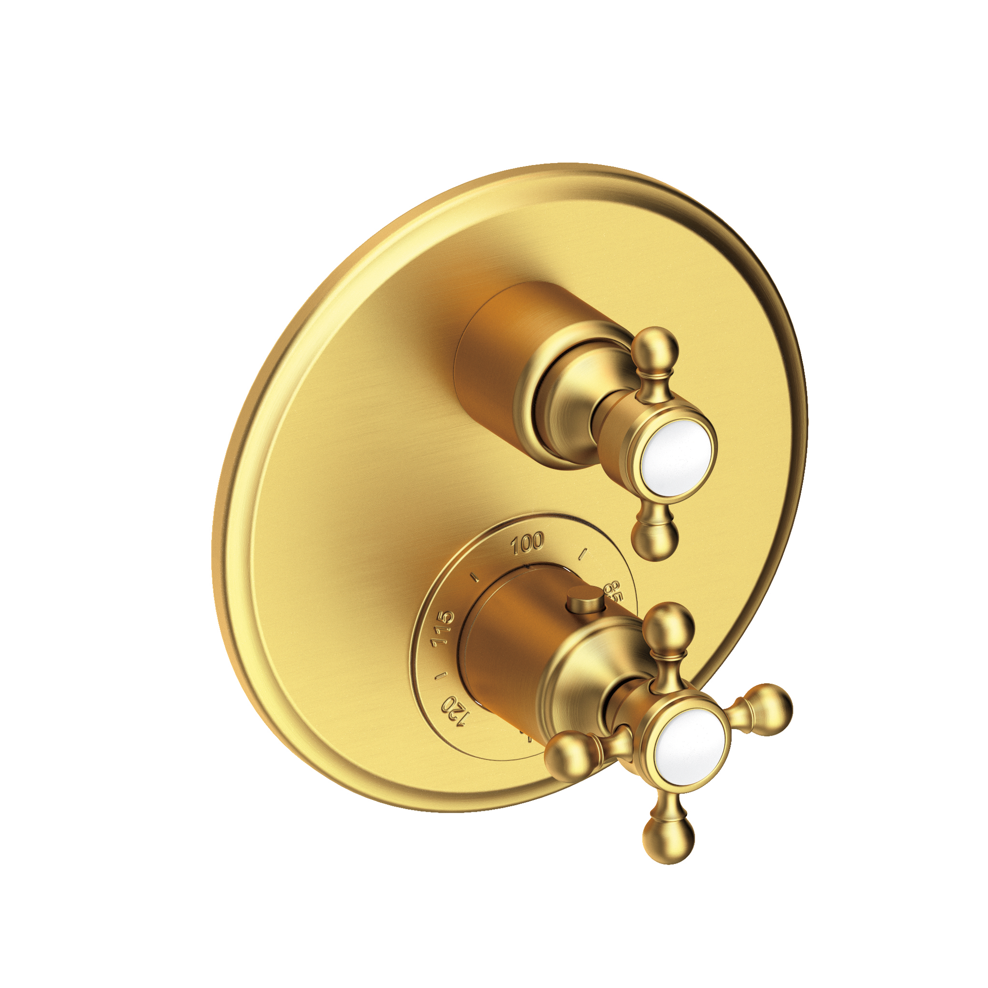 Newport Brass Astor® 1/2" Round Thermostatic Trim Plate with Handle 3-913TR