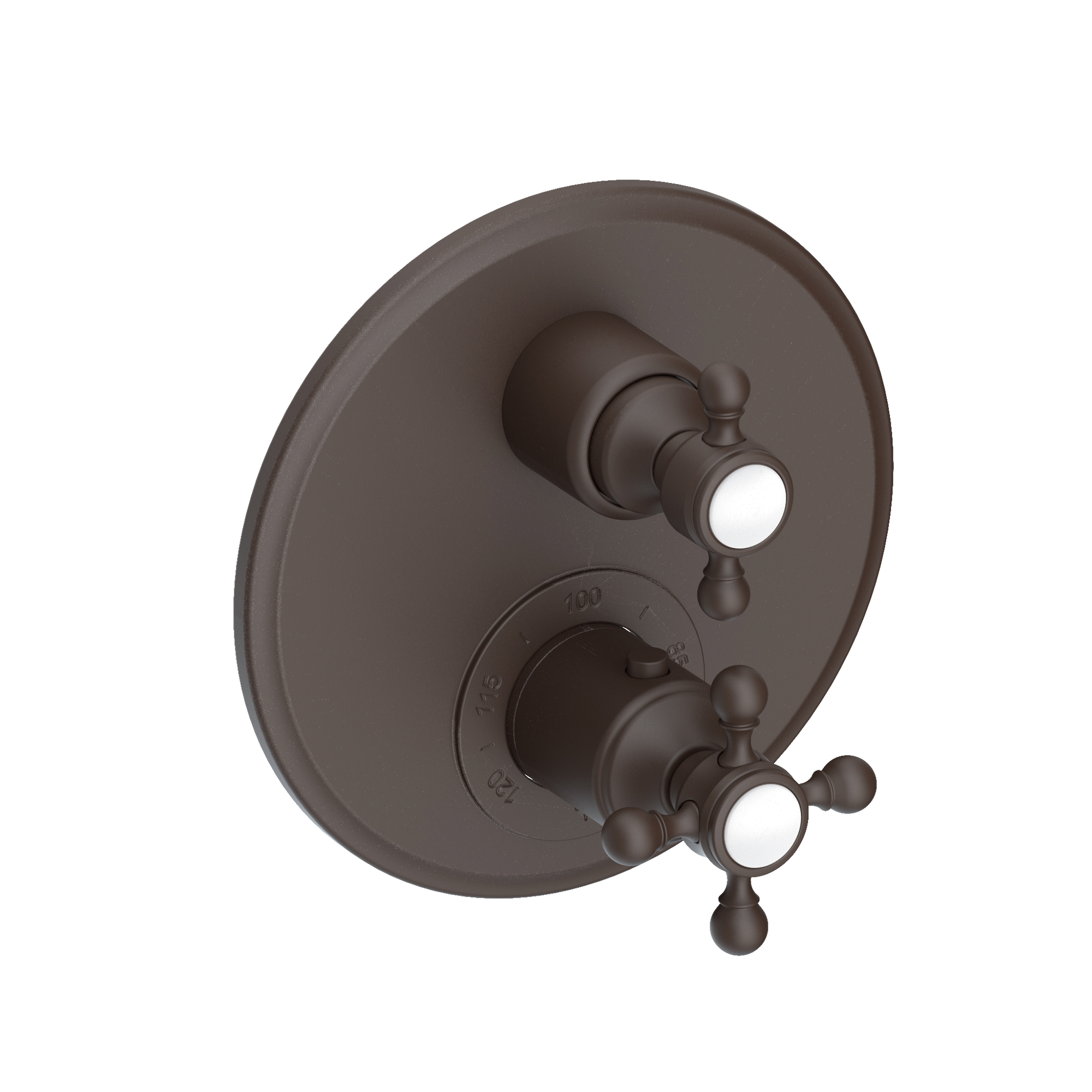 Newport Brass Astor® 1/2" Round Thermostatic Trim Plate with Handle 3-913TR