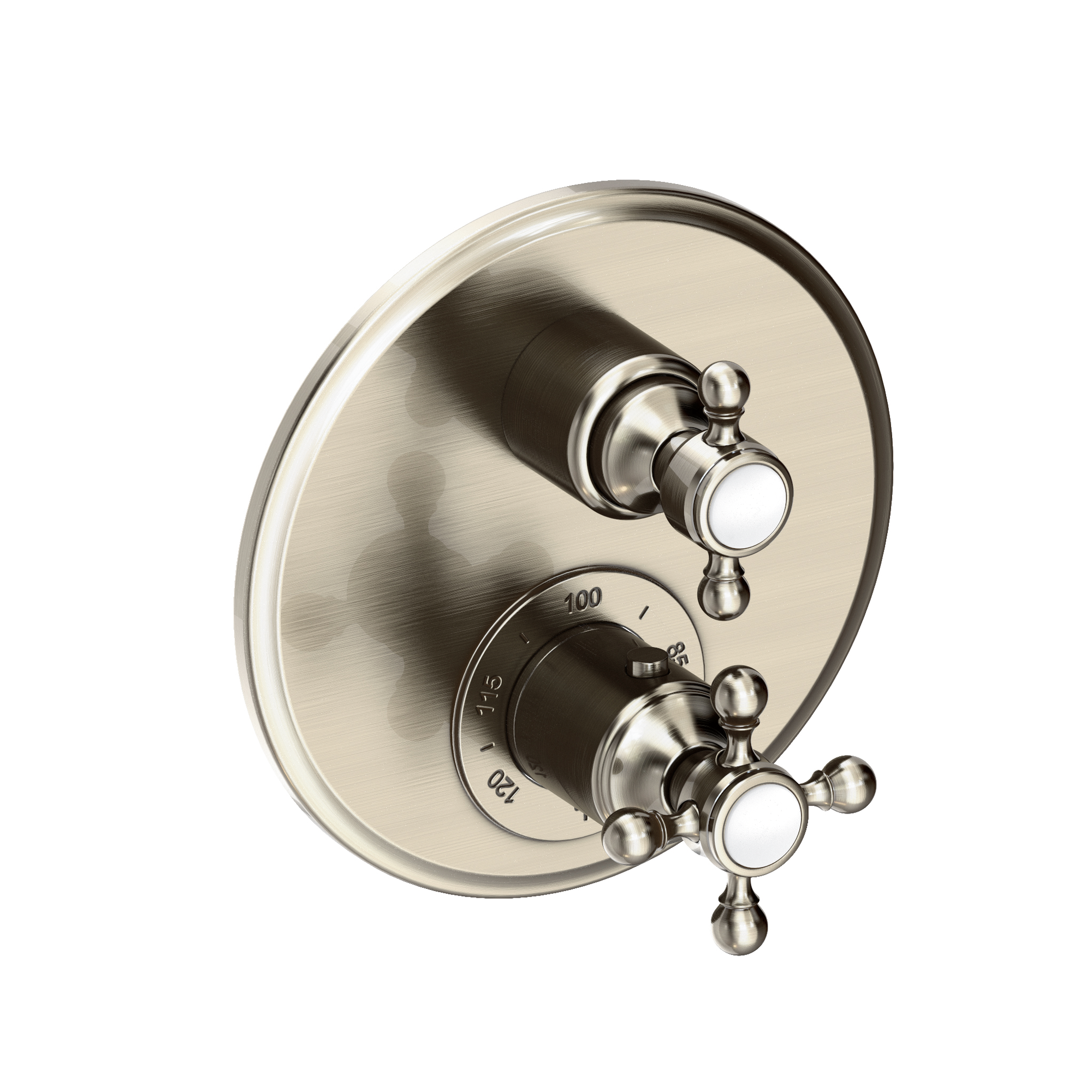 Newport Brass Astor® 1/2" Round Thermostatic Trim Plate with Handle 3-913TR