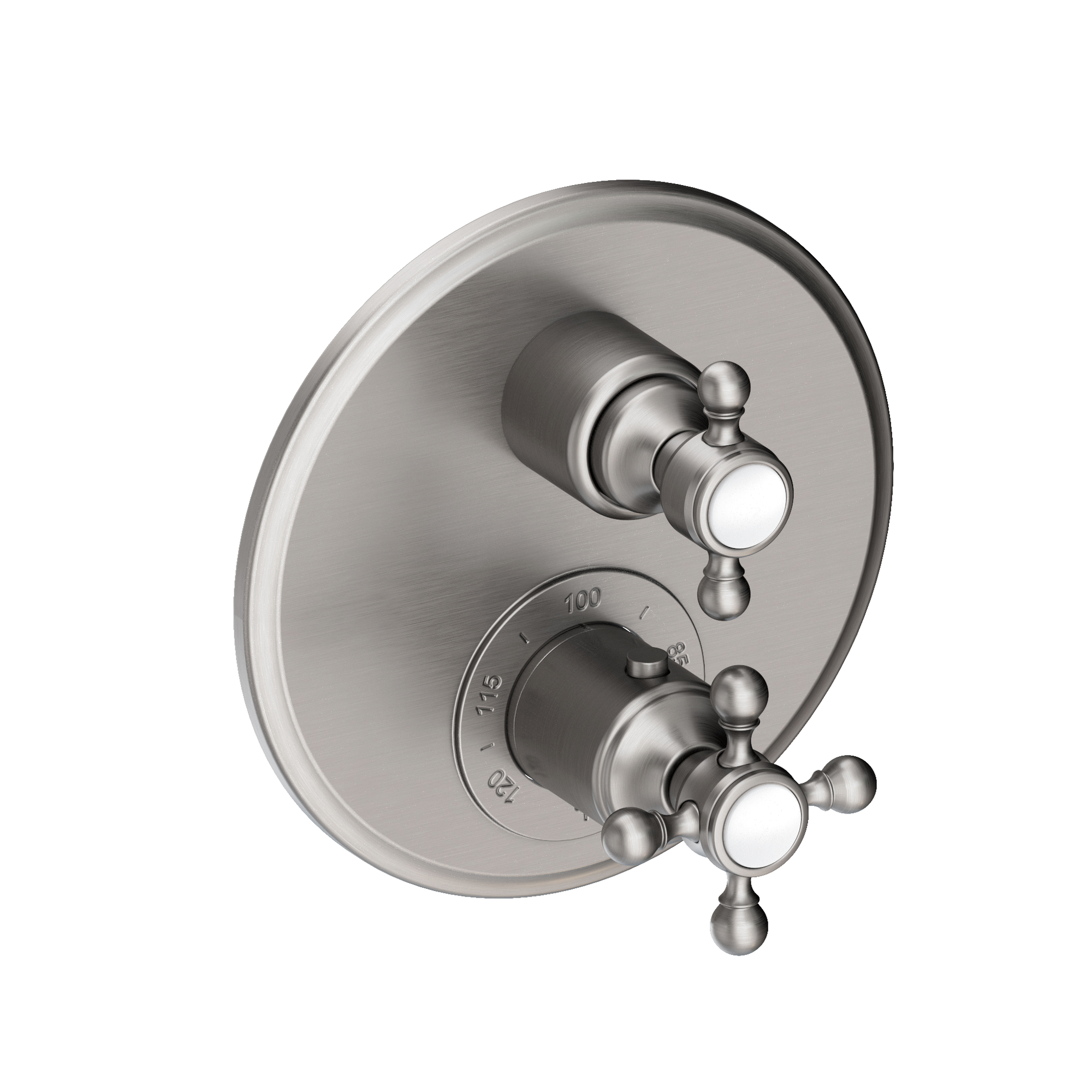 Newport Brass Astor® 1/2" Round Thermostatic Trim Plate with Handle 3-913TR
