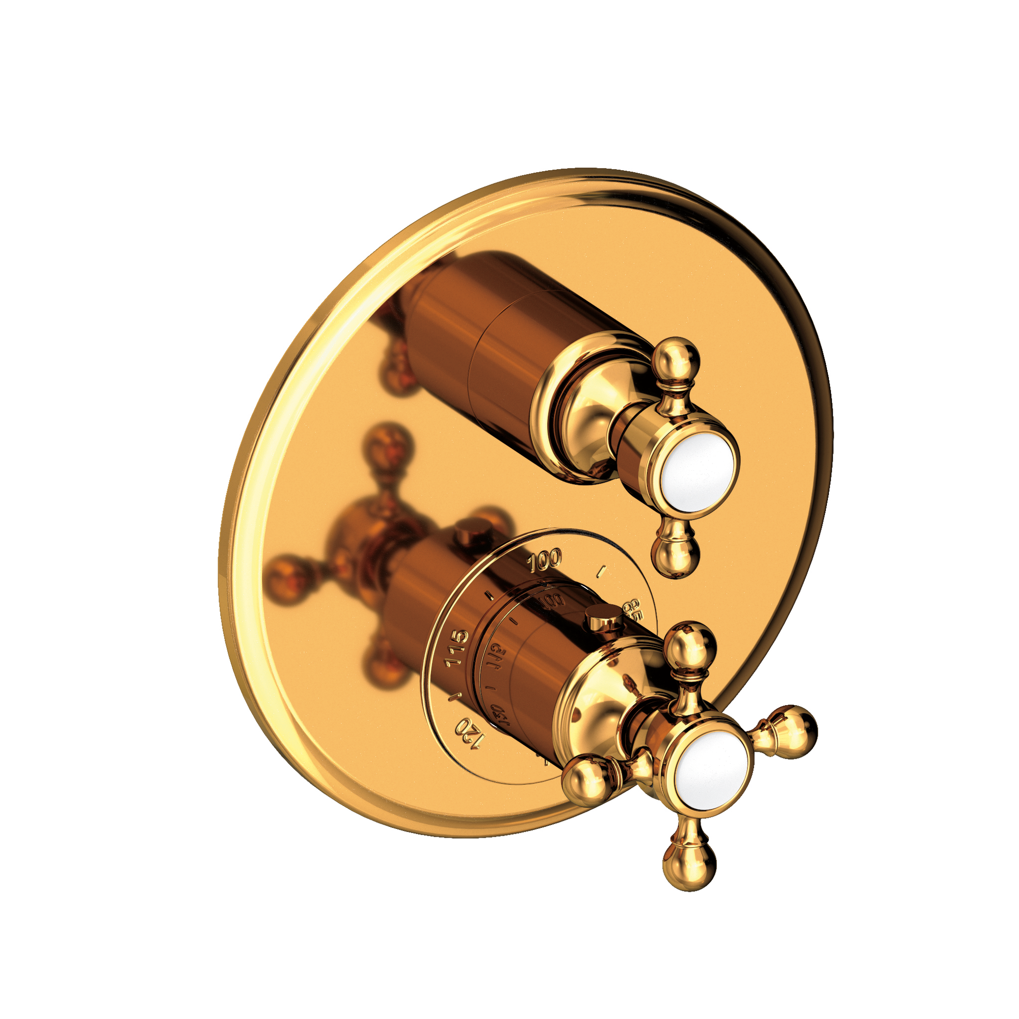 Newport Brass Astor® 1/2" Round Thermostatic Trim Plate with Handle 3-913TR