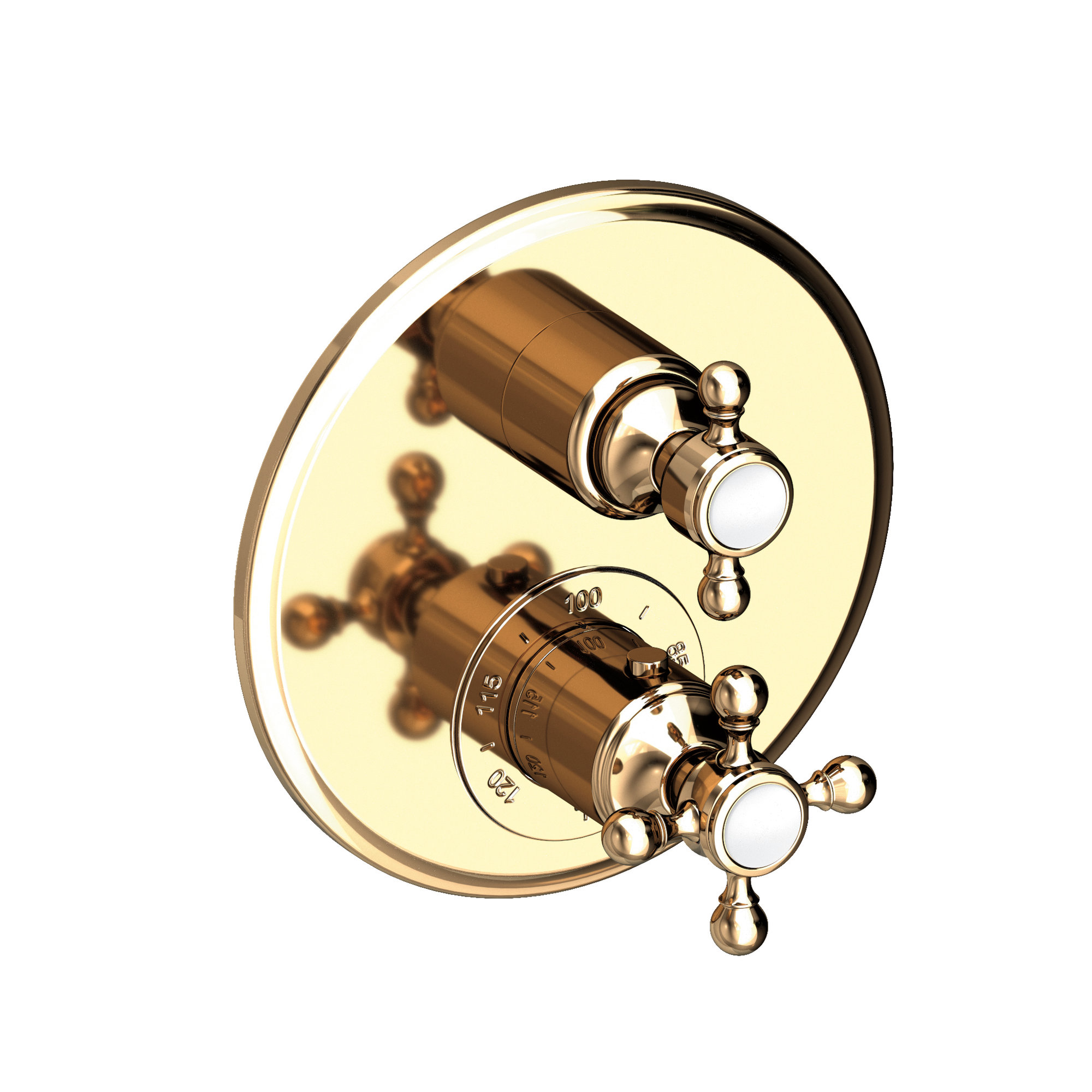 Newport Brass Astor® 1/2" Round Thermostatic Trim Plate with Handle 3-913TR