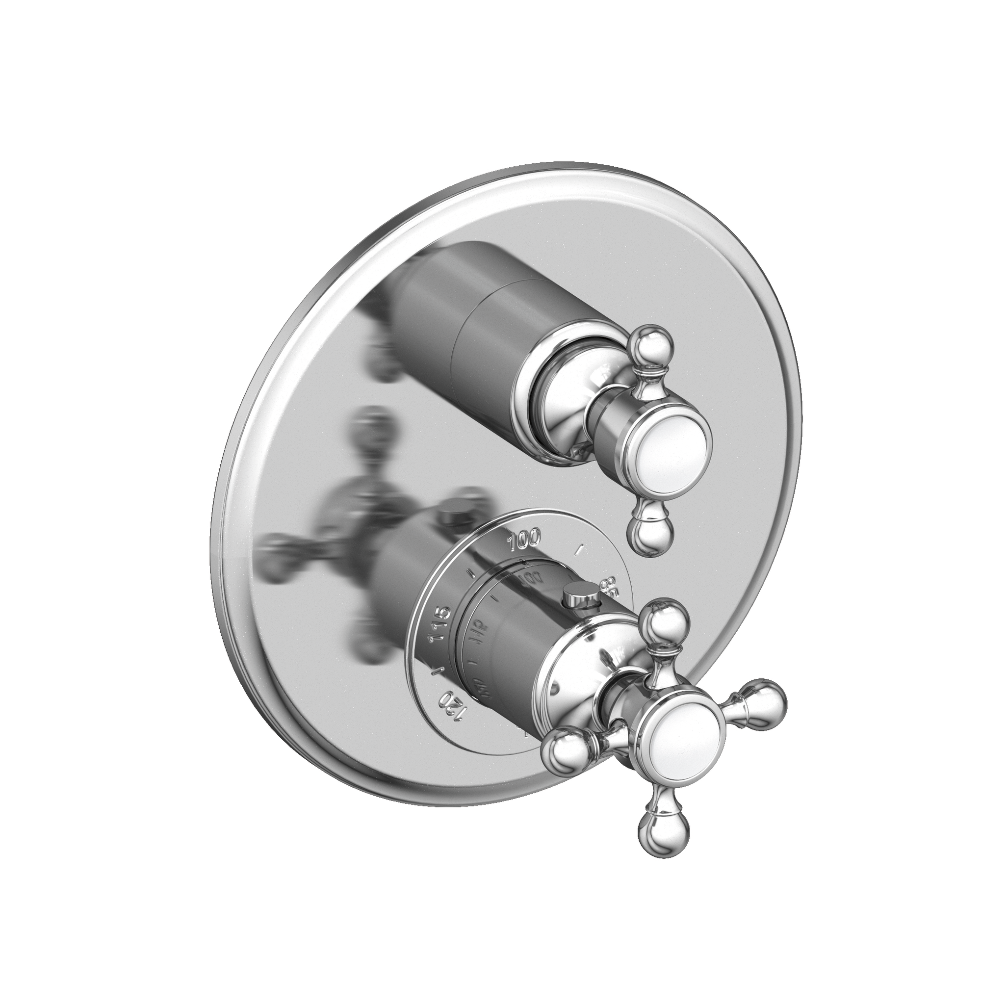 Newport Brass Astor® 1/2" Round Thermostatic Trim Plate with Handle 3-913TR