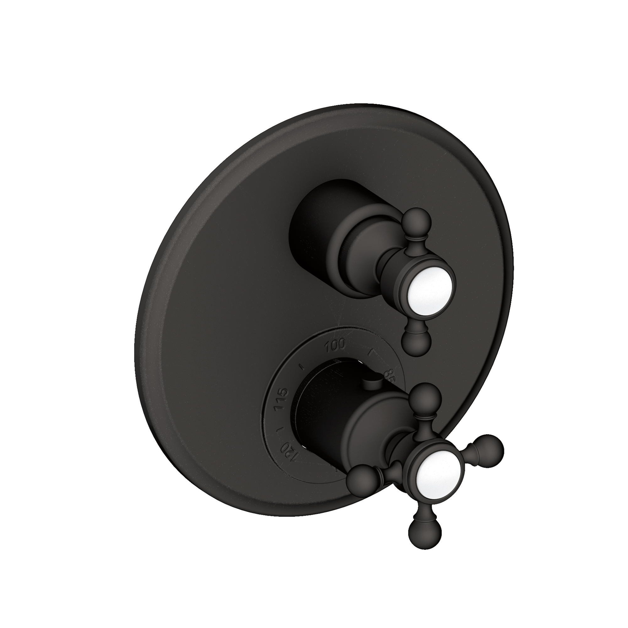 Newport Brass Astor® 1/2" Round Thermostatic Trim Plate with Handle 3-913TR
