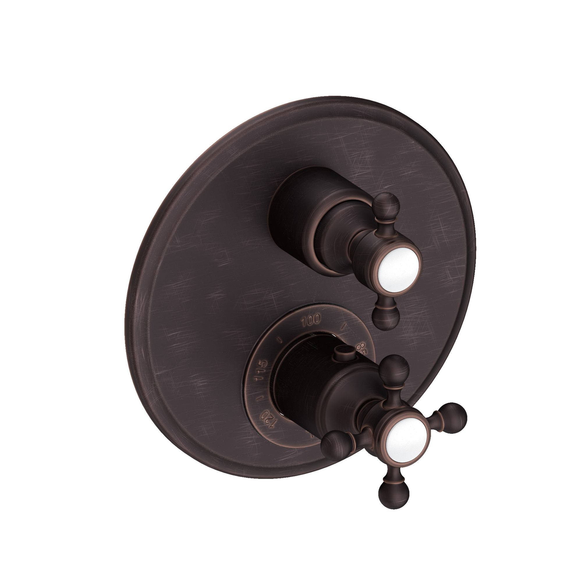 Newport Brass Astor® 1/2" Round Thermostatic Trim Plate with Handle 3-913TR