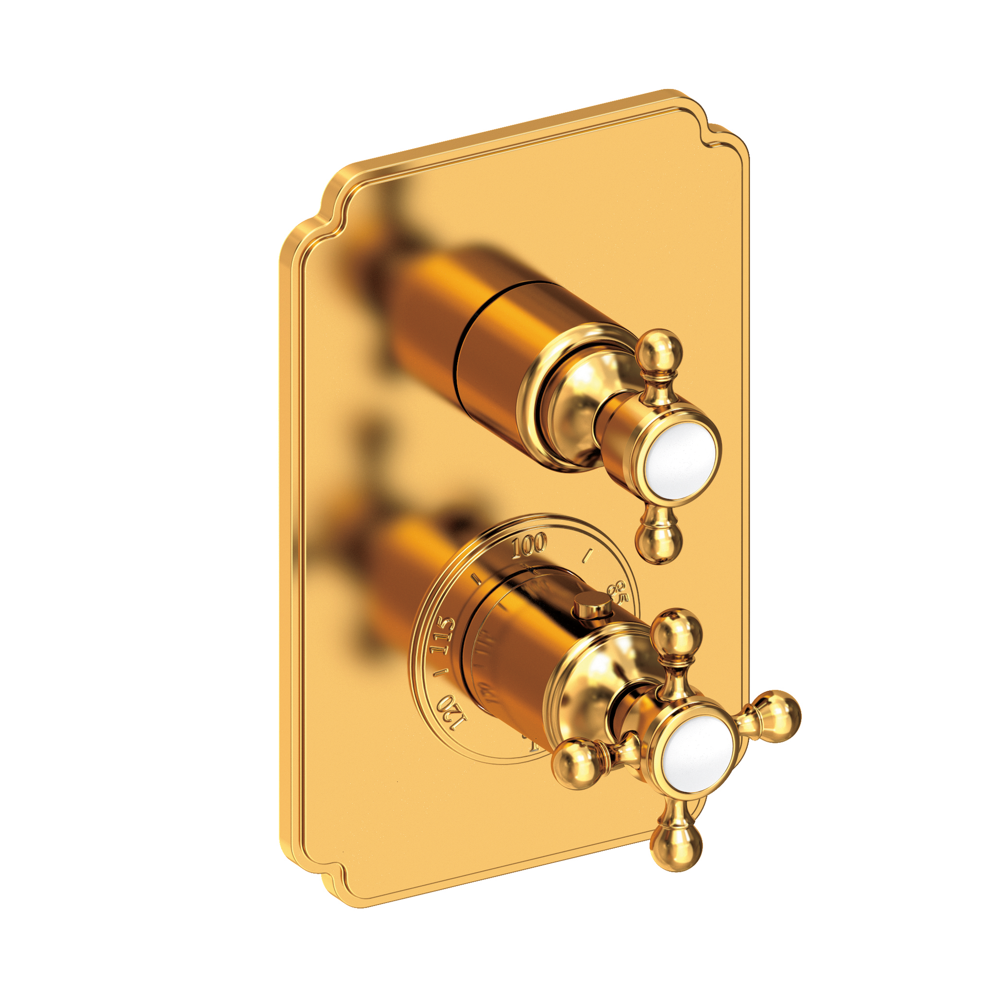 Newport Brass Astor® 1/2" Square Thermostatic Trim Plate with Handle 3-913TS