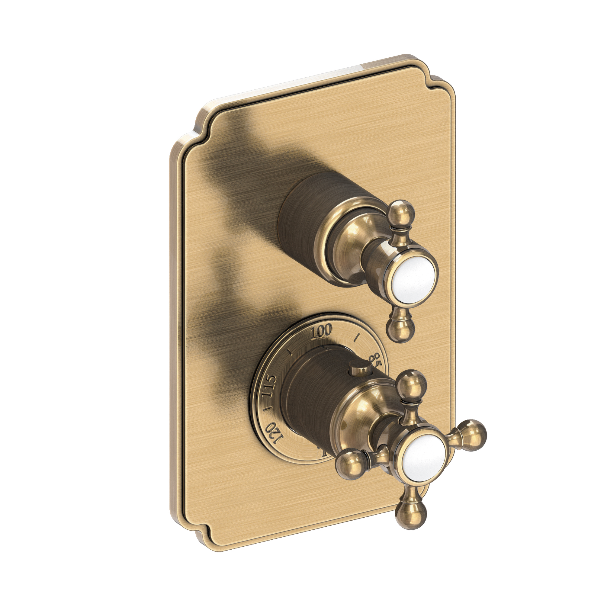 Newport Brass Astor® 1/2" Square Thermostatic Trim Plate with Handle 3-913TS