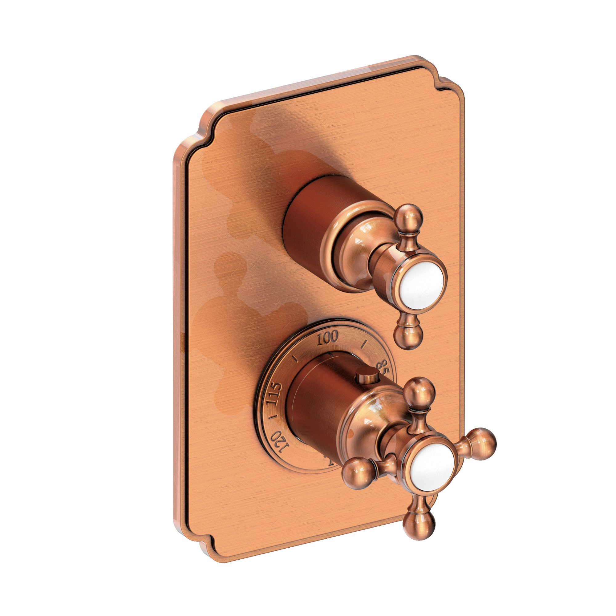 Newport Brass Astor® 1/2" Square Thermostatic Trim Plate with Handle 3-913TS