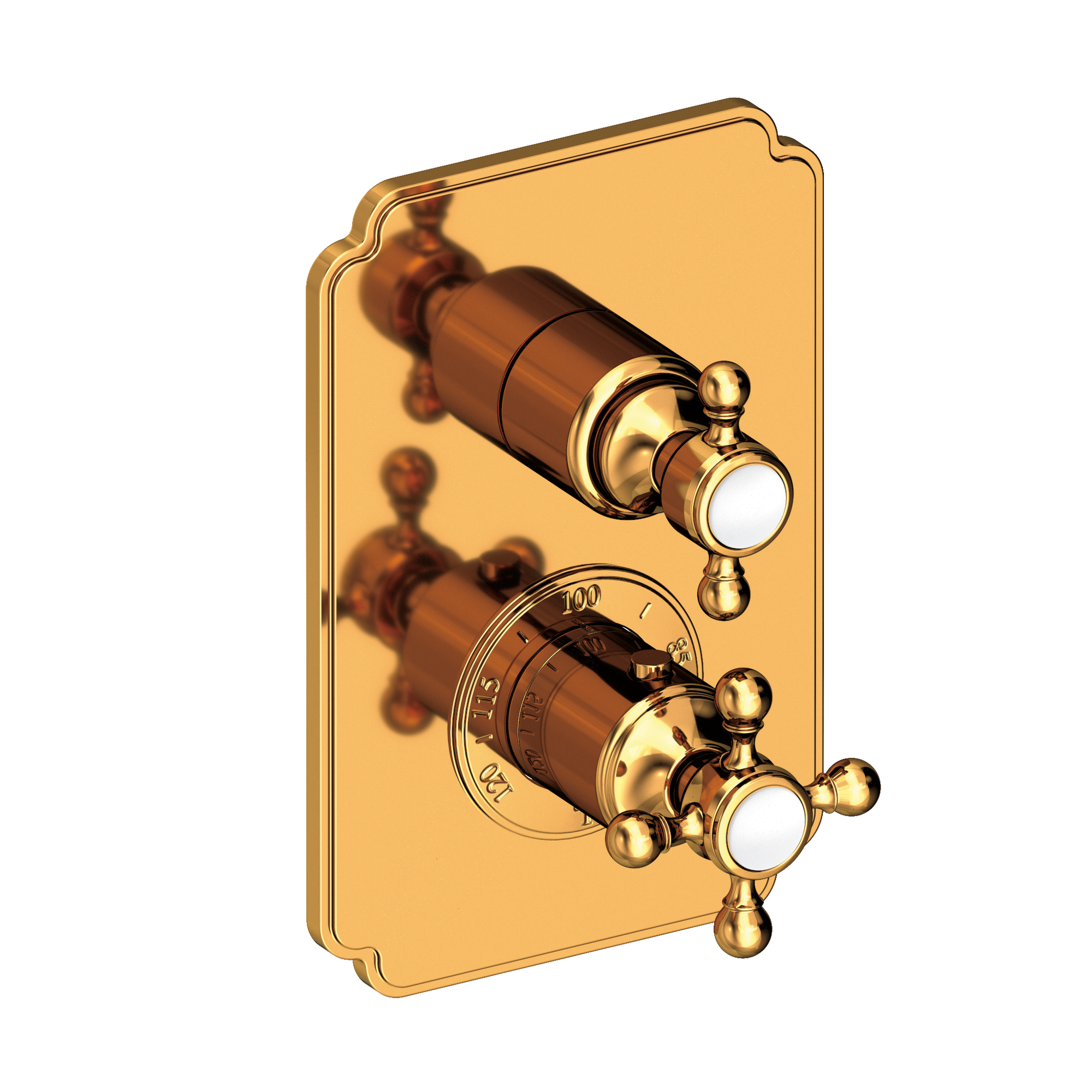 Newport Brass Astor® 1/2" Square Thermostatic Trim Plate with Handle 3-913TS