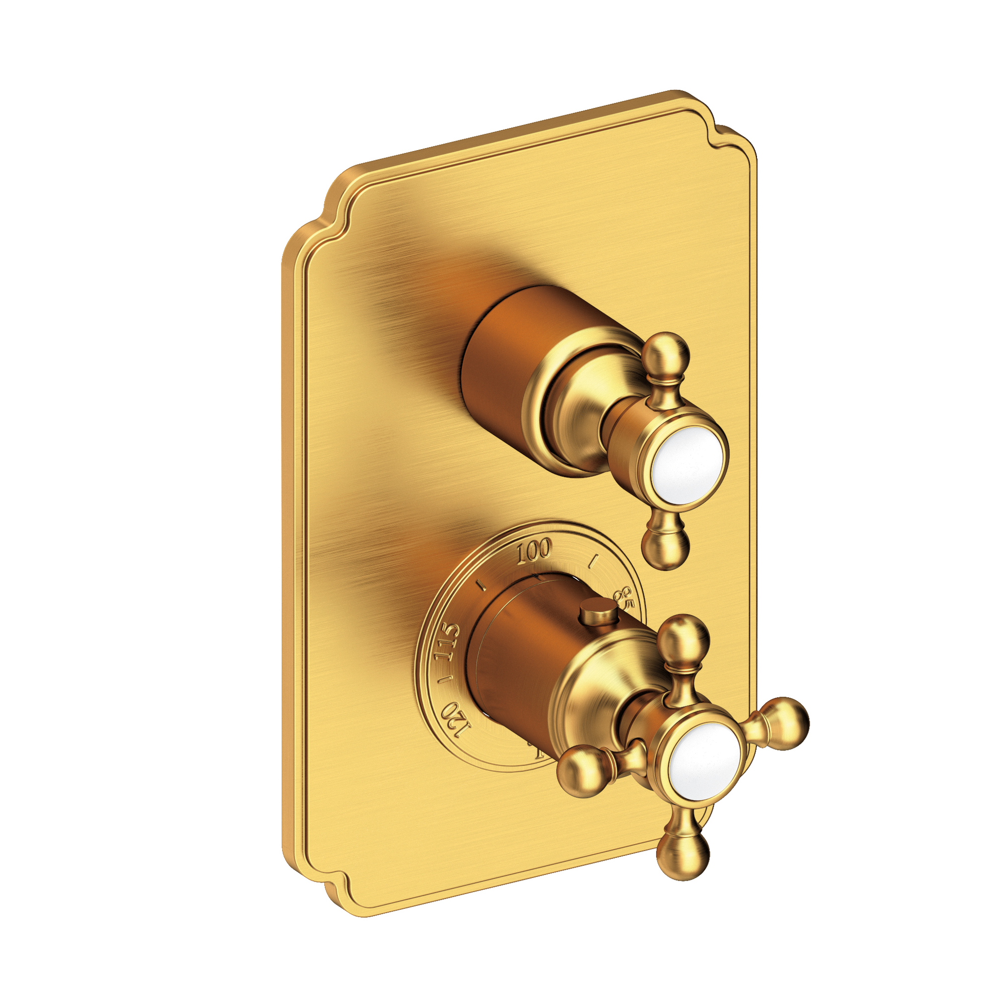 Newport Brass Astor® 1/2" Square Thermostatic Trim Plate with Handle 3-913TS