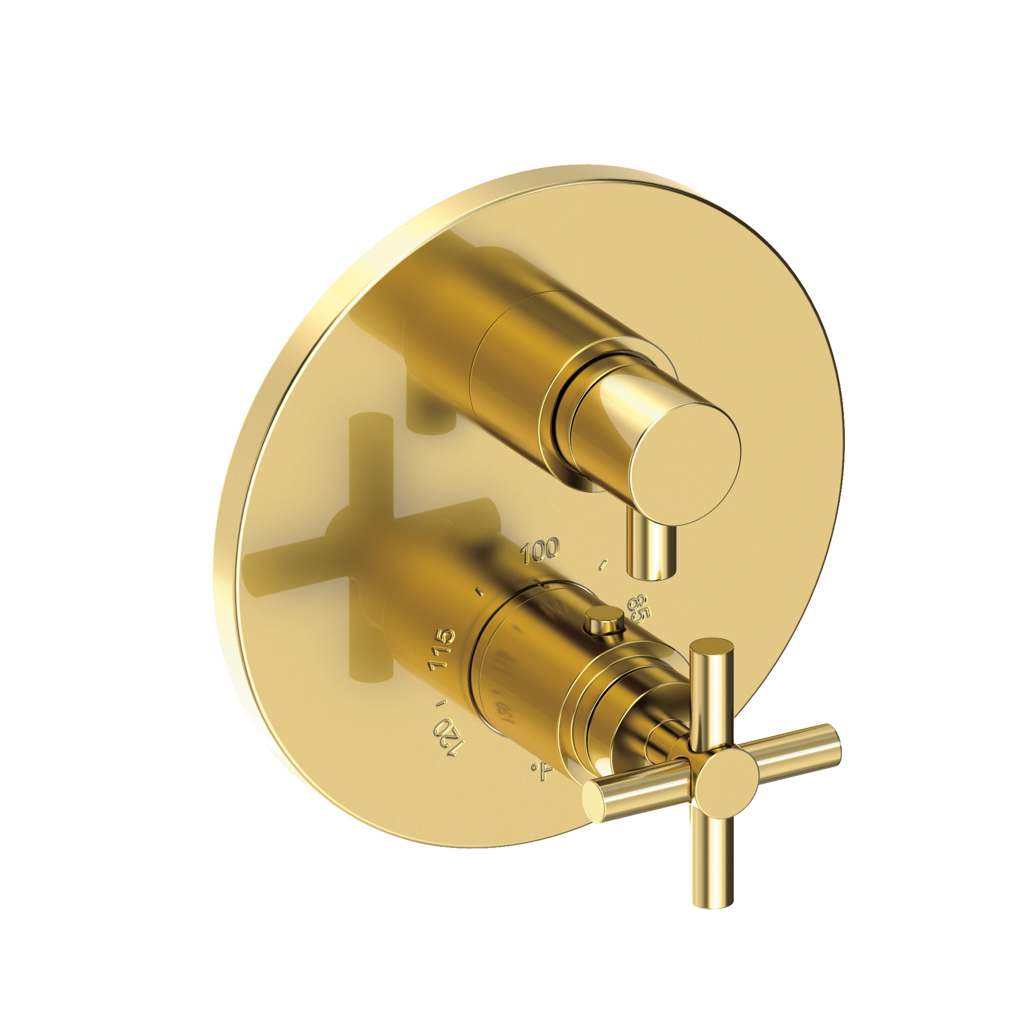 Newport Brass East Linear® 1/2" Round Thermostatic Trim Plate with Handle